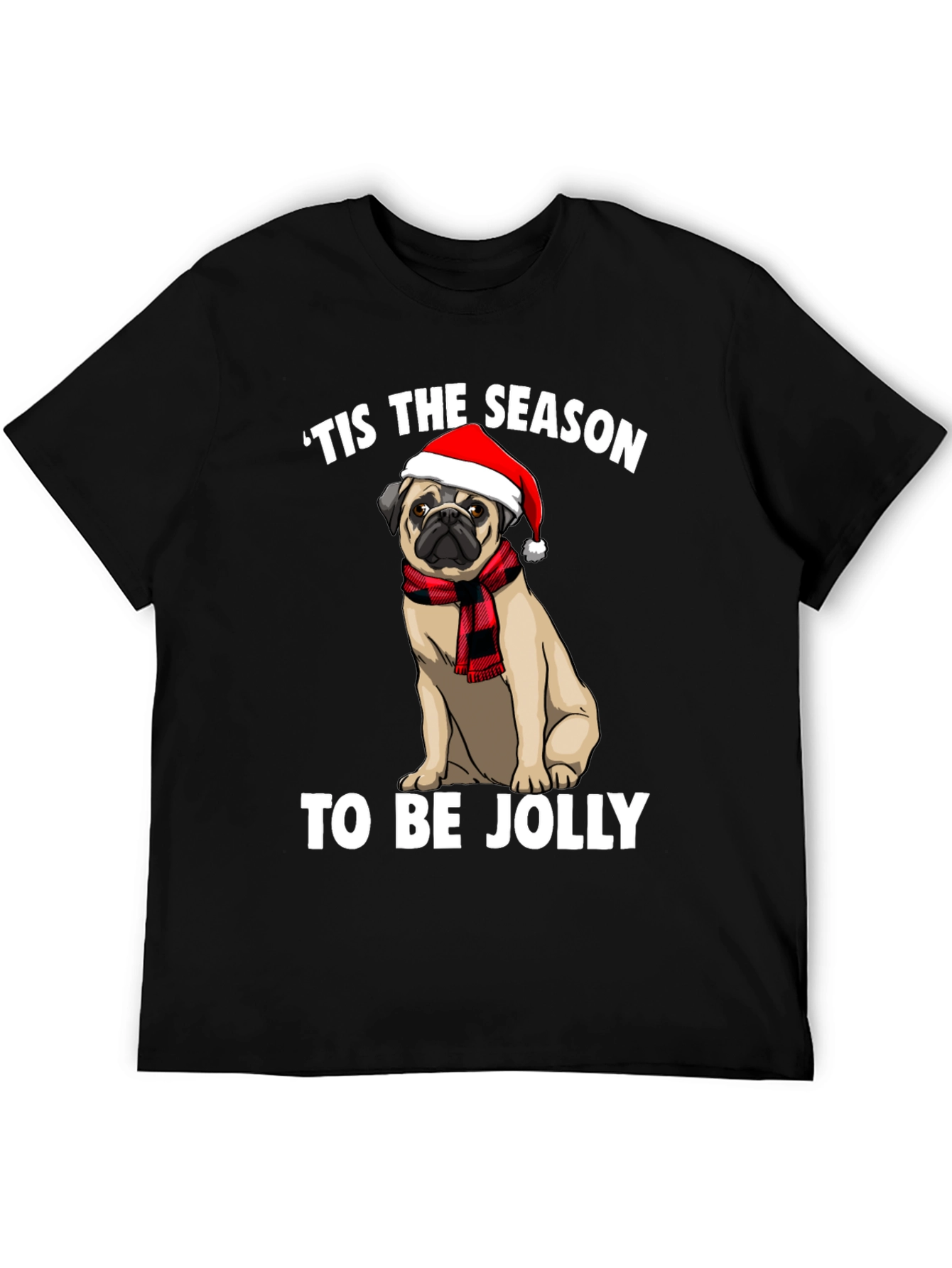 Tis The Season Pug Graphic Tee