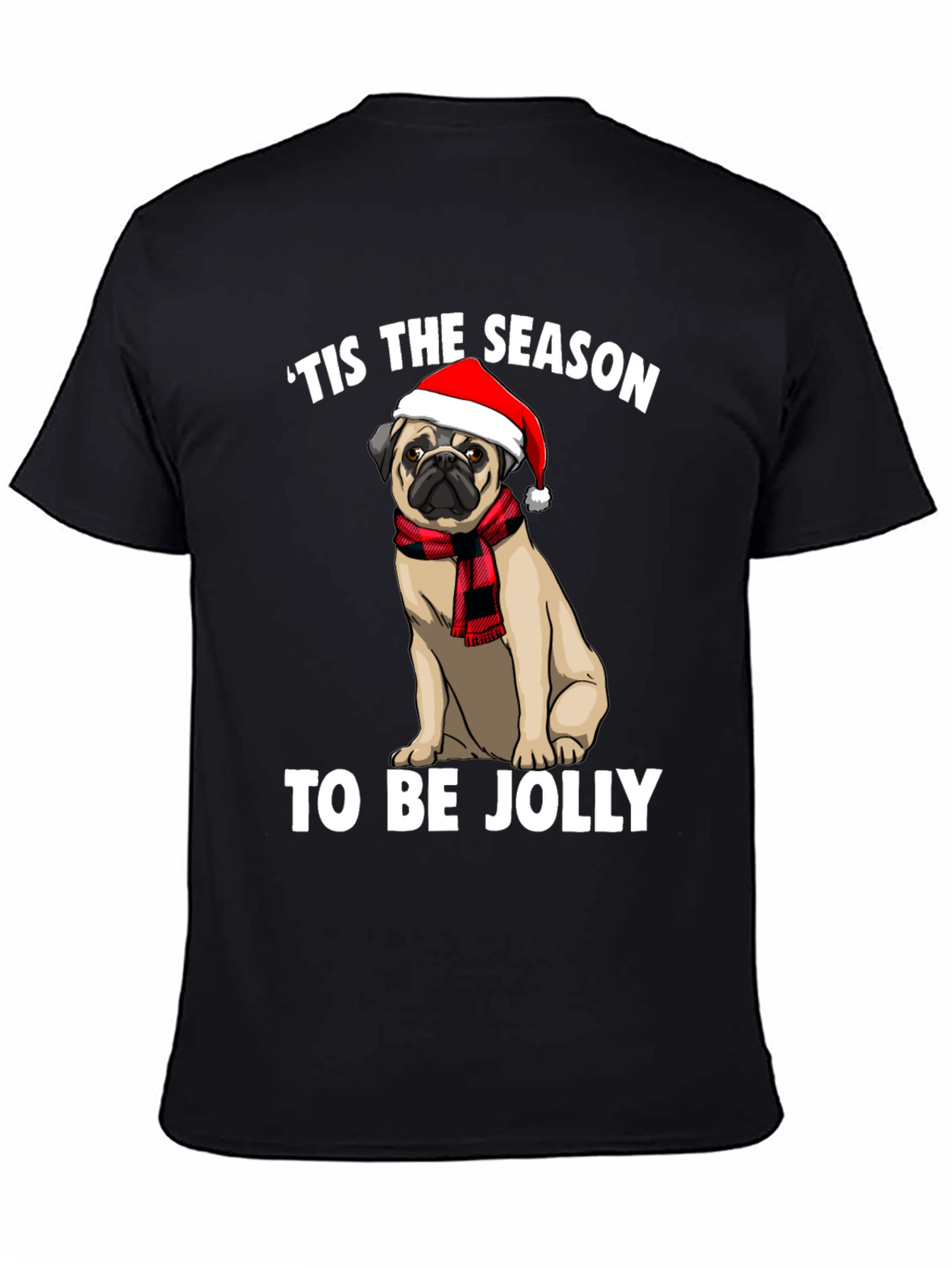 Tis The Season Pug Graphic Tee