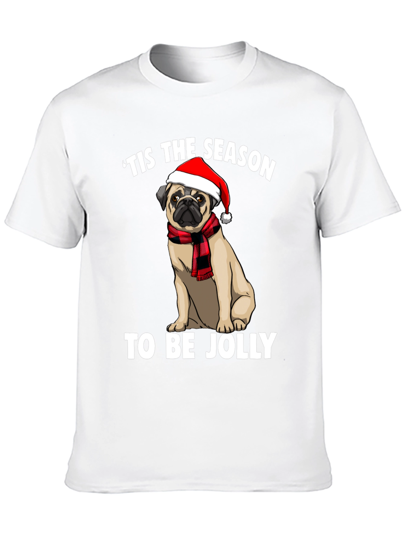 Tis The Season Pug Graphic Tee