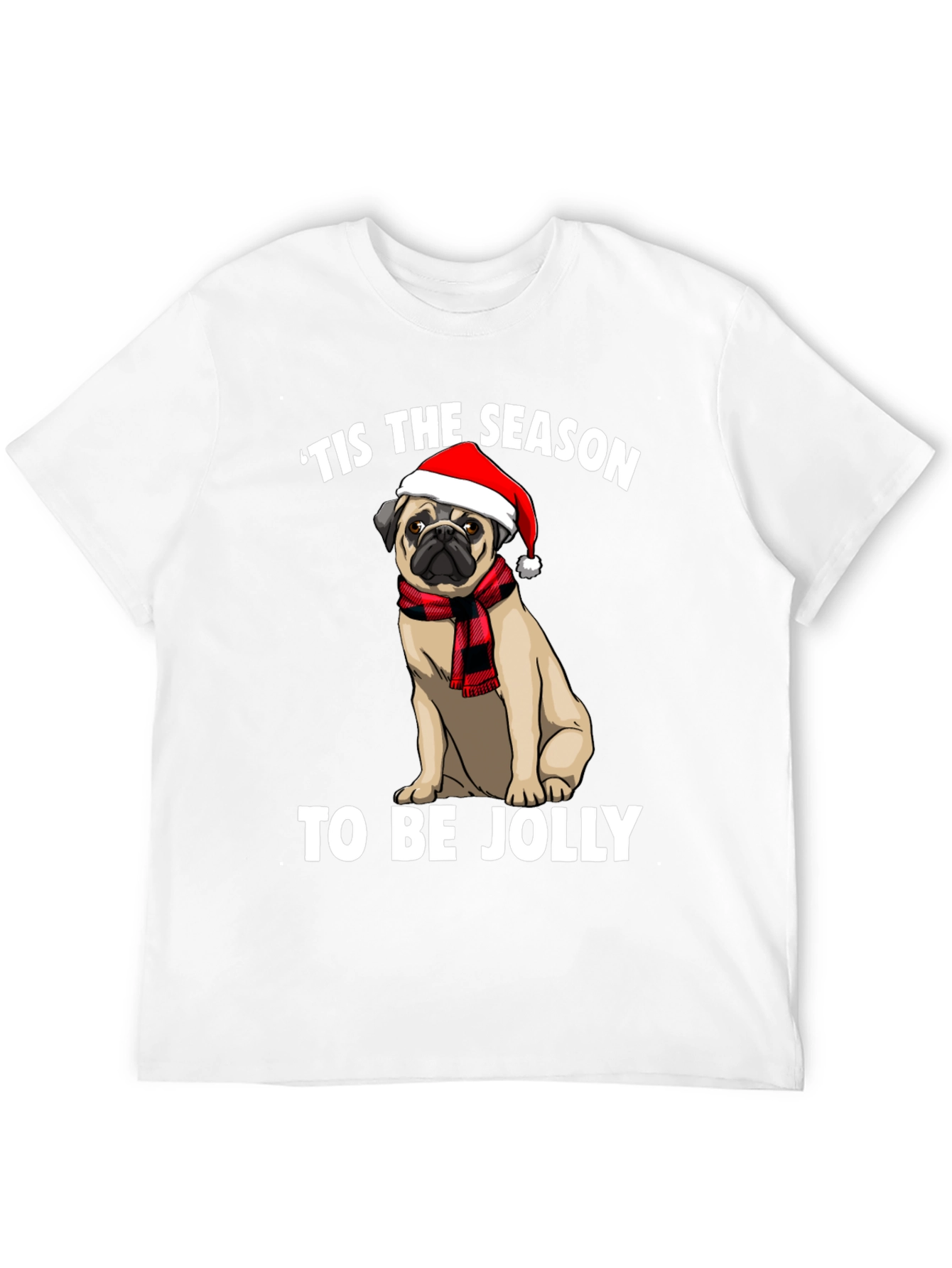 Tis The Season Pug Graphic Tee