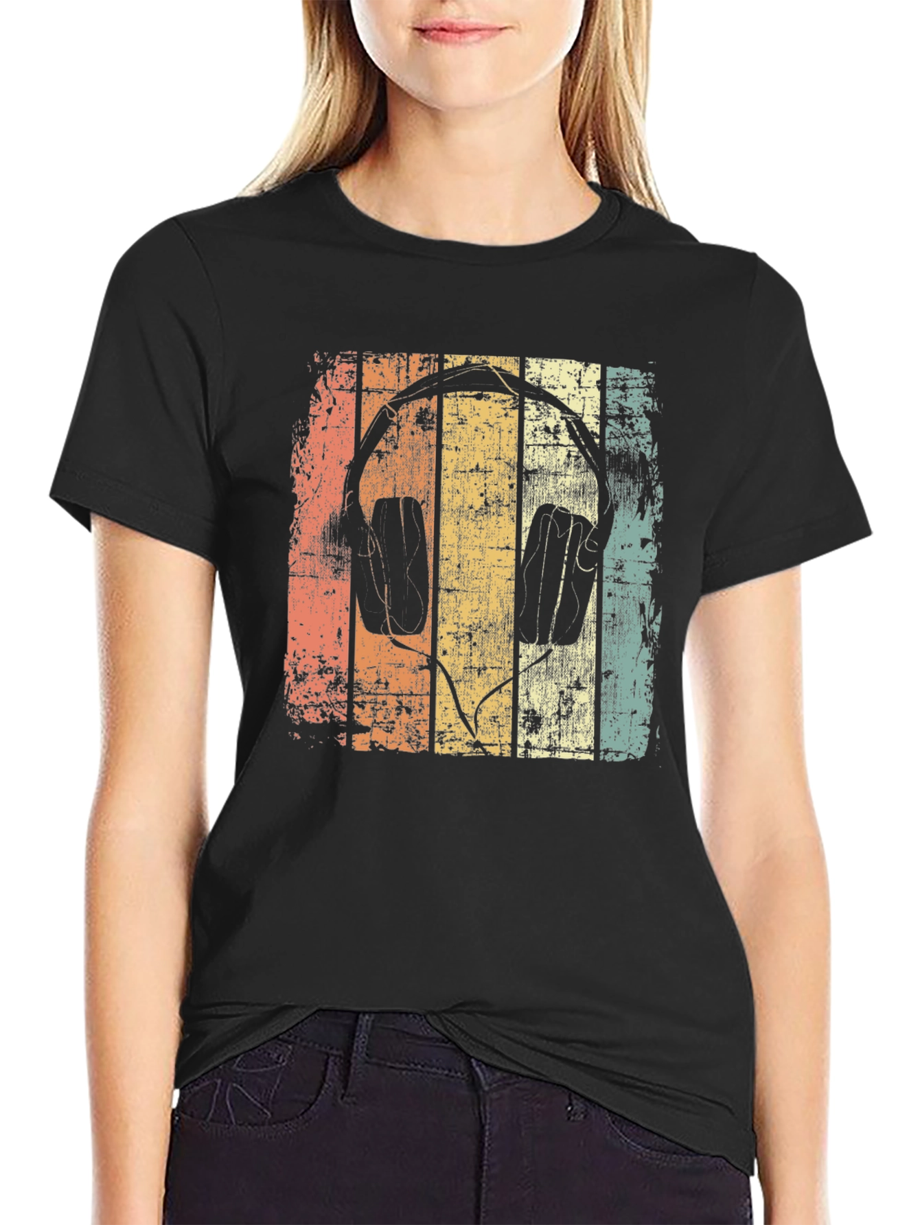 Retro Headphones Graphic Tee