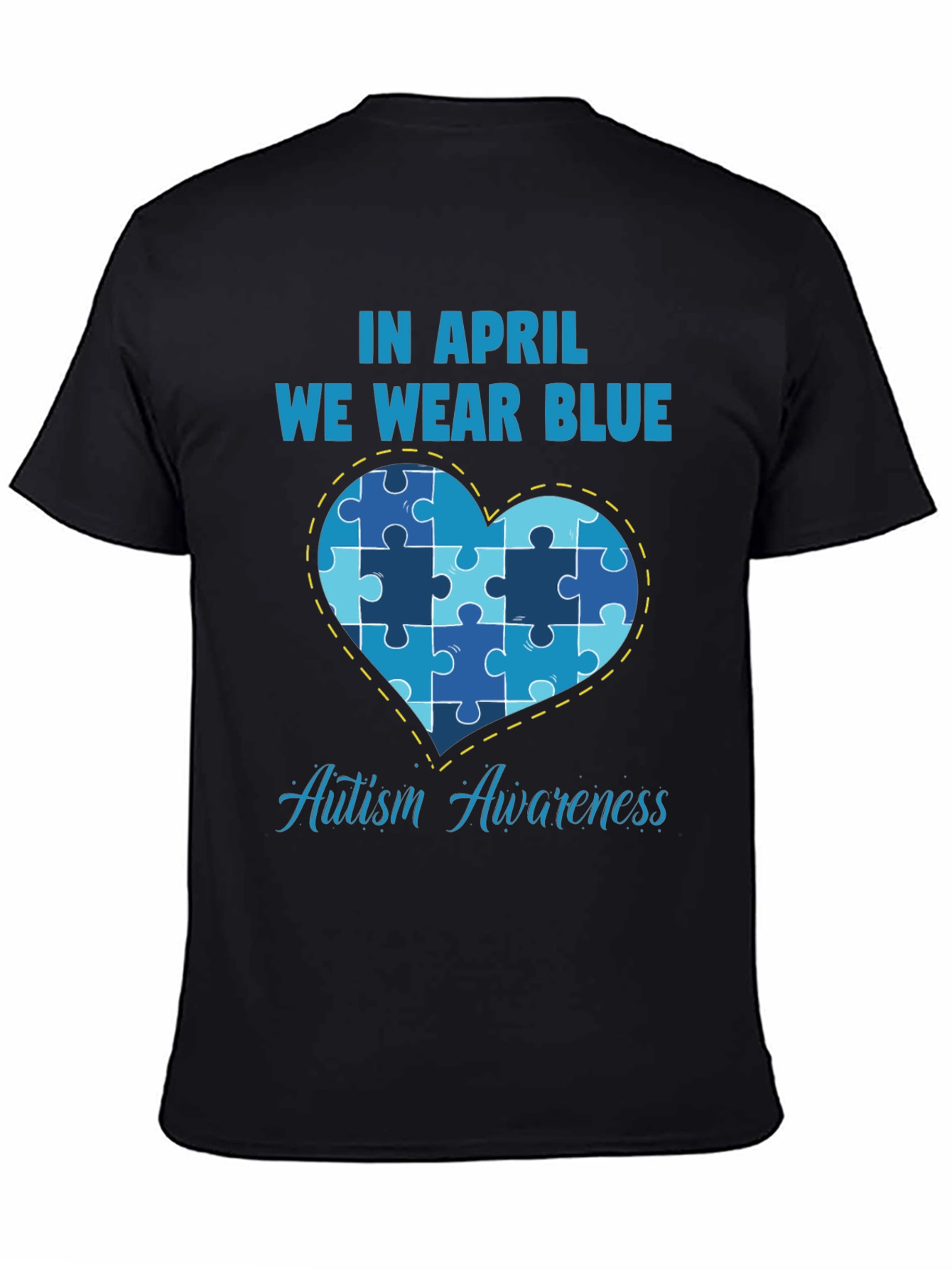 Autism Awareness T-Shirt - In April We Wear Blue