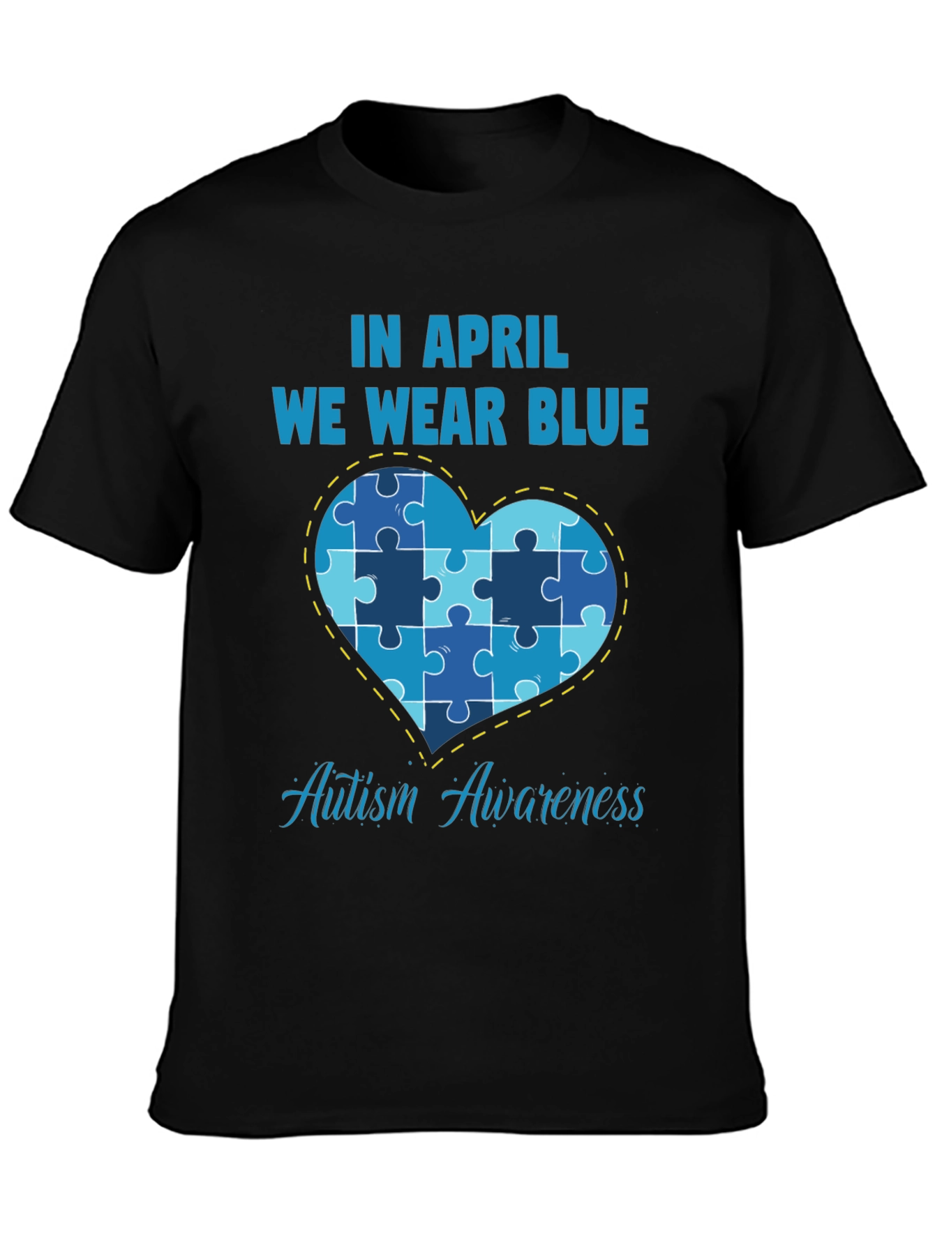 Autism Awareness T-Shirt - In April We Wear Blue