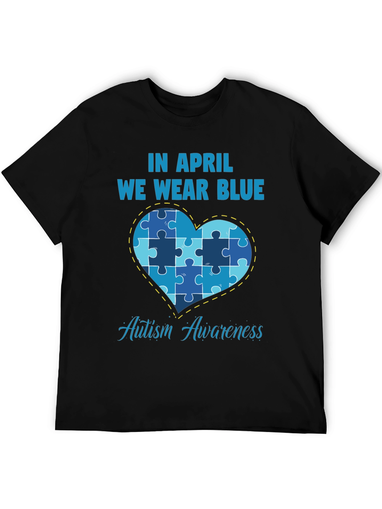 Autism Awareness T-Shirt - In April We Wear Blue