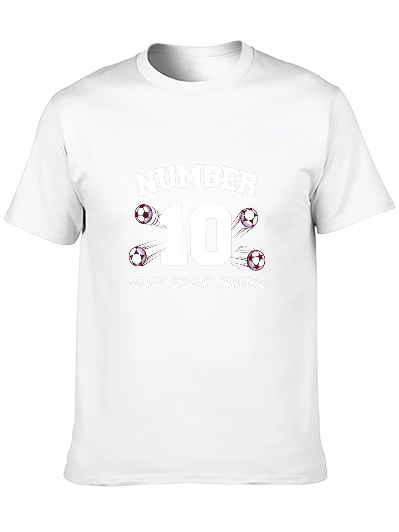 Number 10 Soccer Spirit Animal T-Shirt