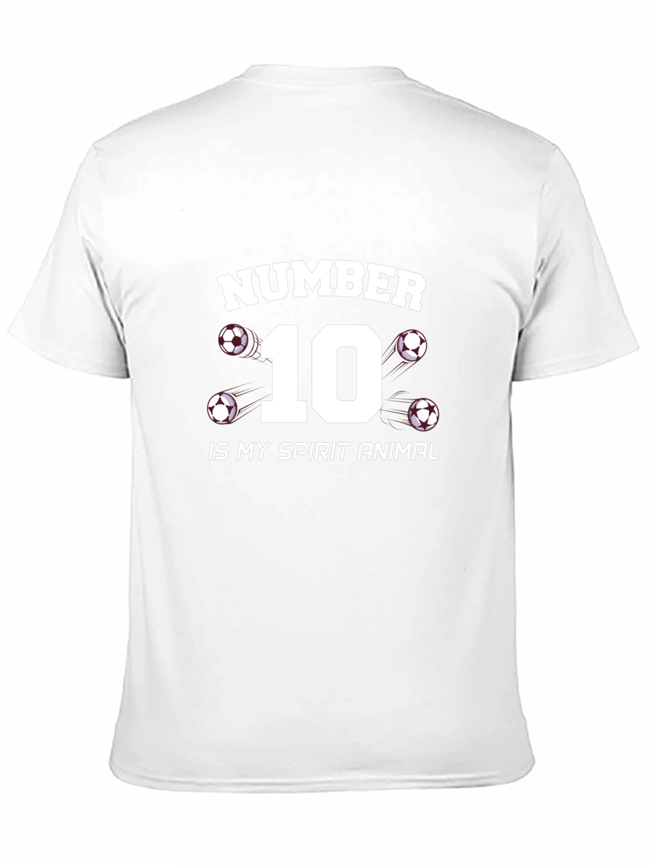Number 10 Soccer Spirit Animal T-Shirt