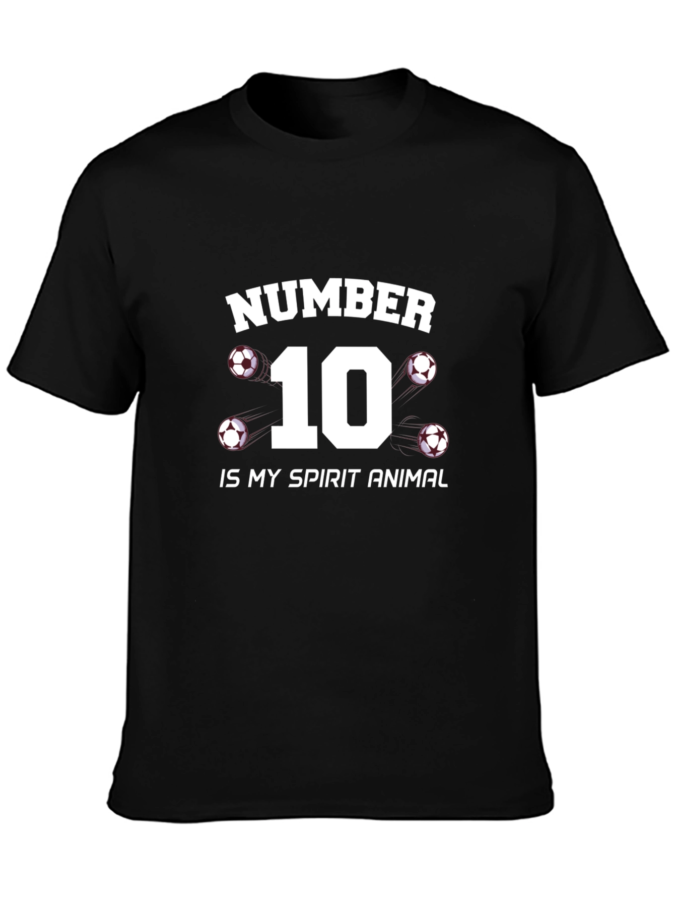 Number 10 Soccer Spirit Animal T-Shirt