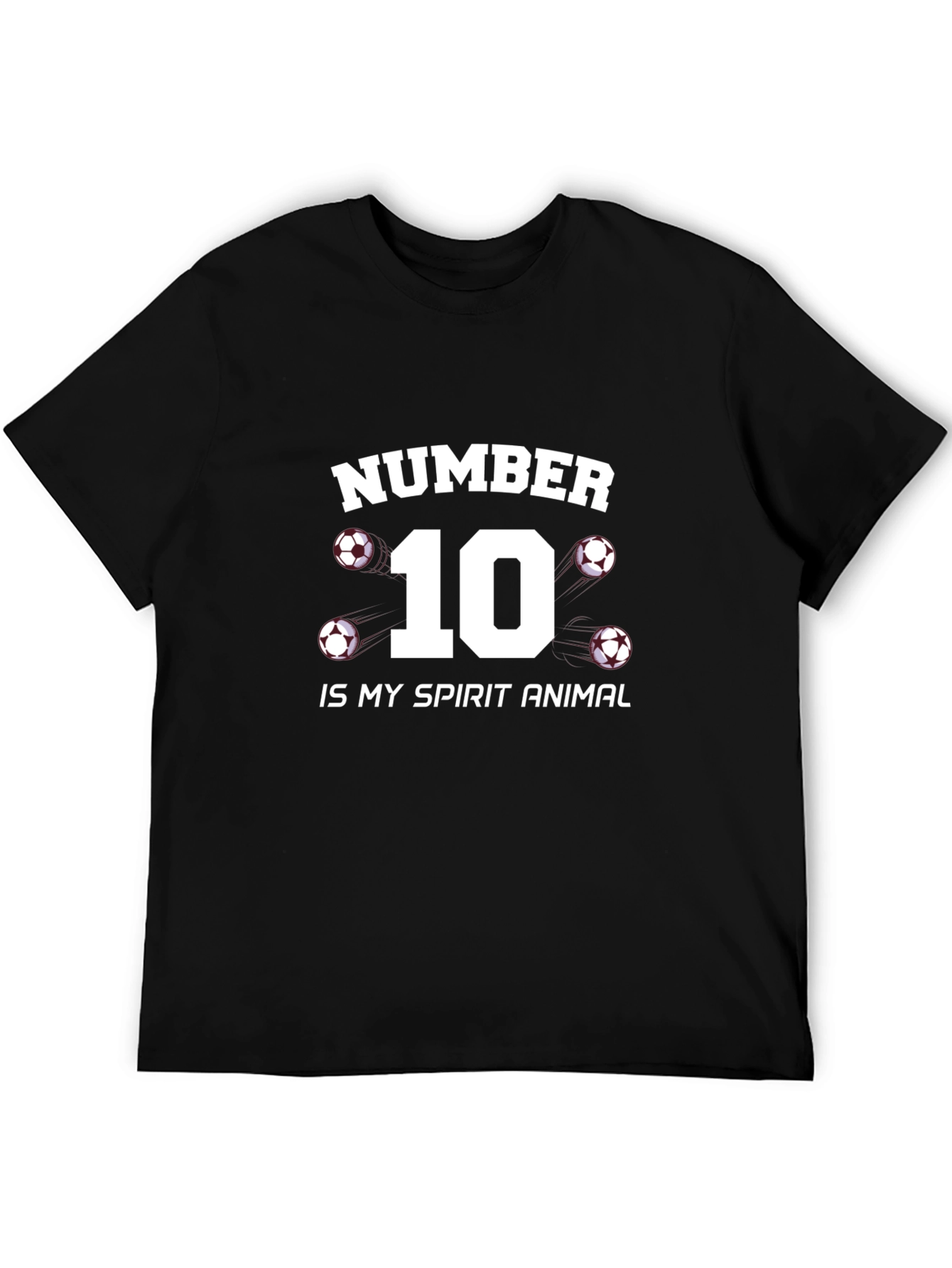 Number 10 Soccer Spirit Animal T-Shirt