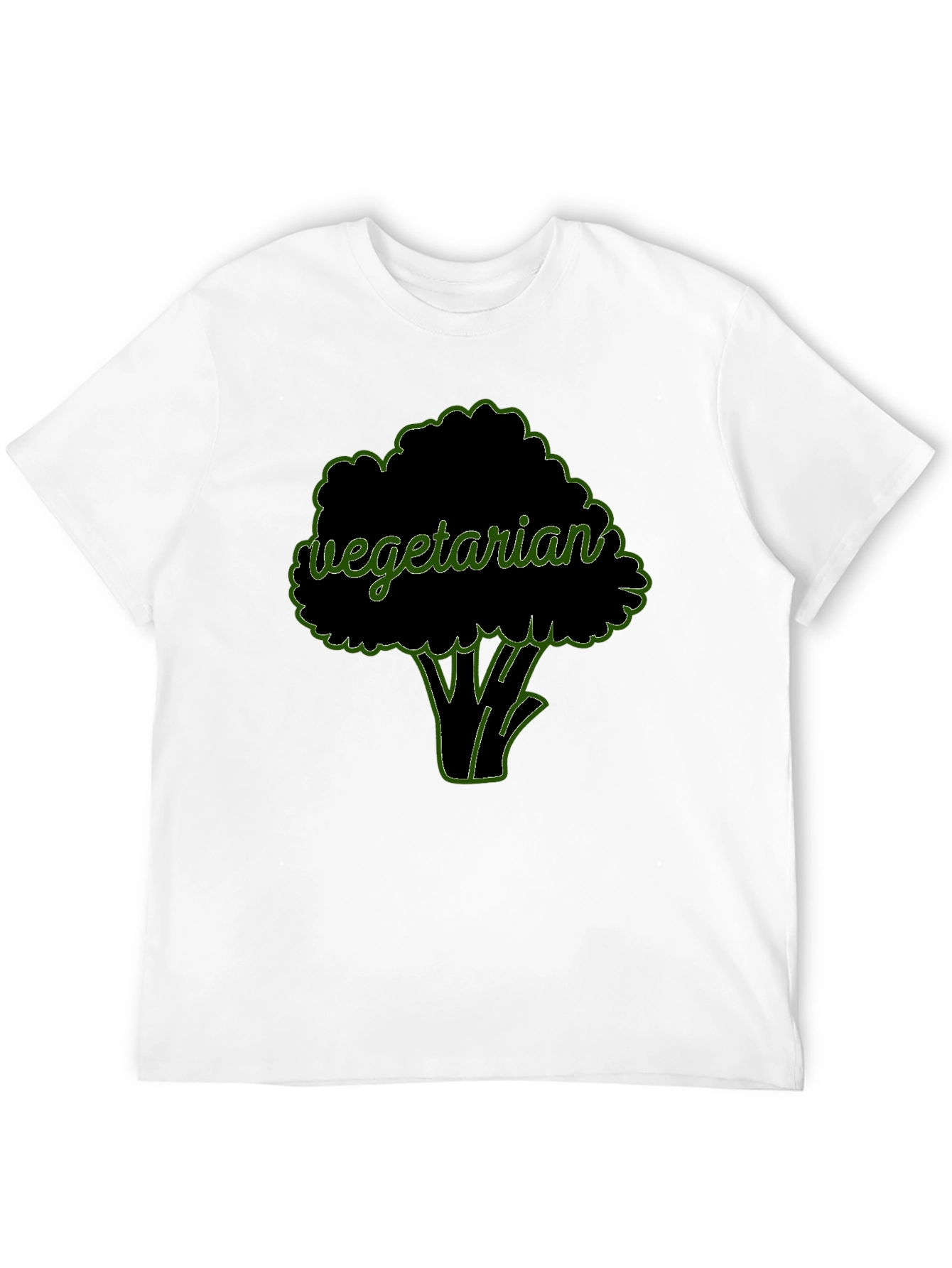 Vegetarian Broccoli Graphic T-Shirt