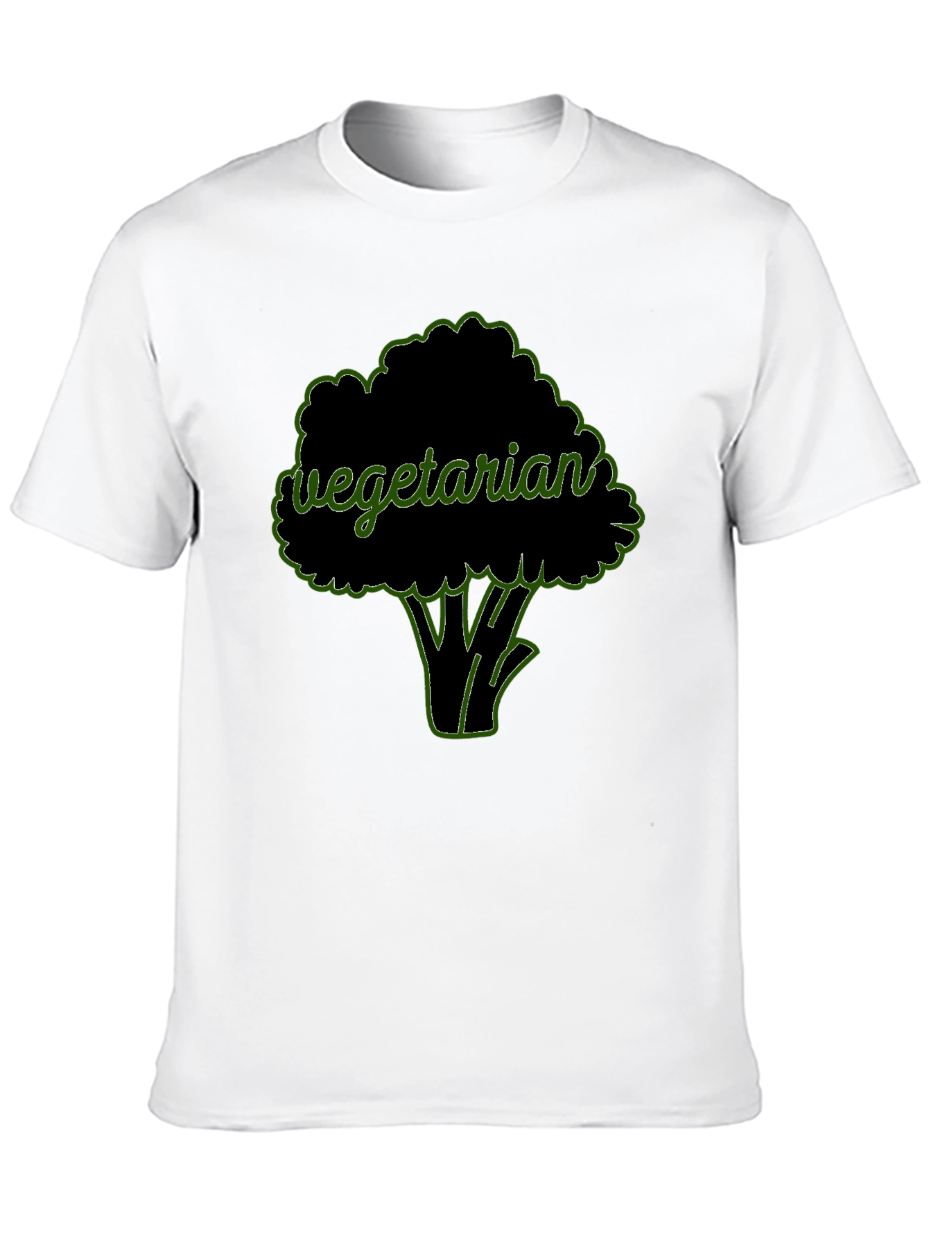 Vegetarian Broccoli Graphic T-Shirt