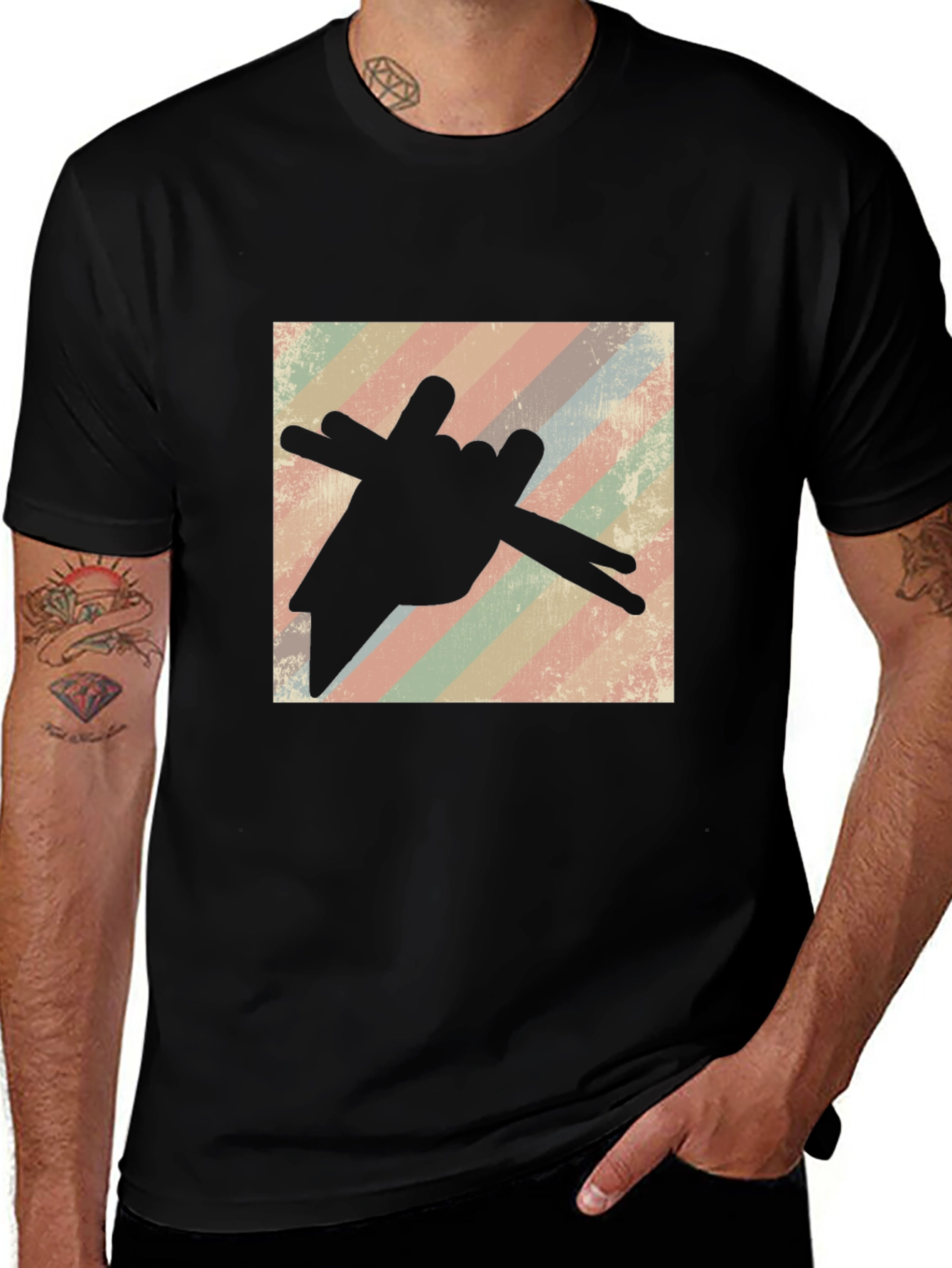 Drummer Hand Drumsticks T-Shirt - Music Lover Tee