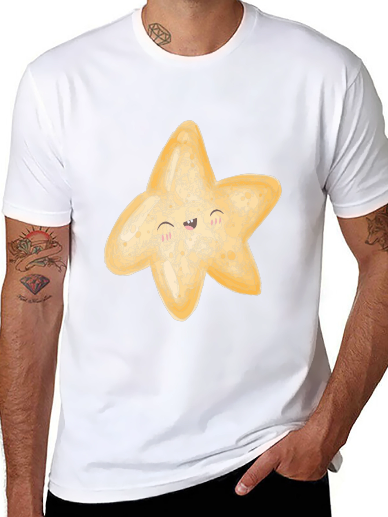 Starfish Graphic Tee - Black Casual Shirt