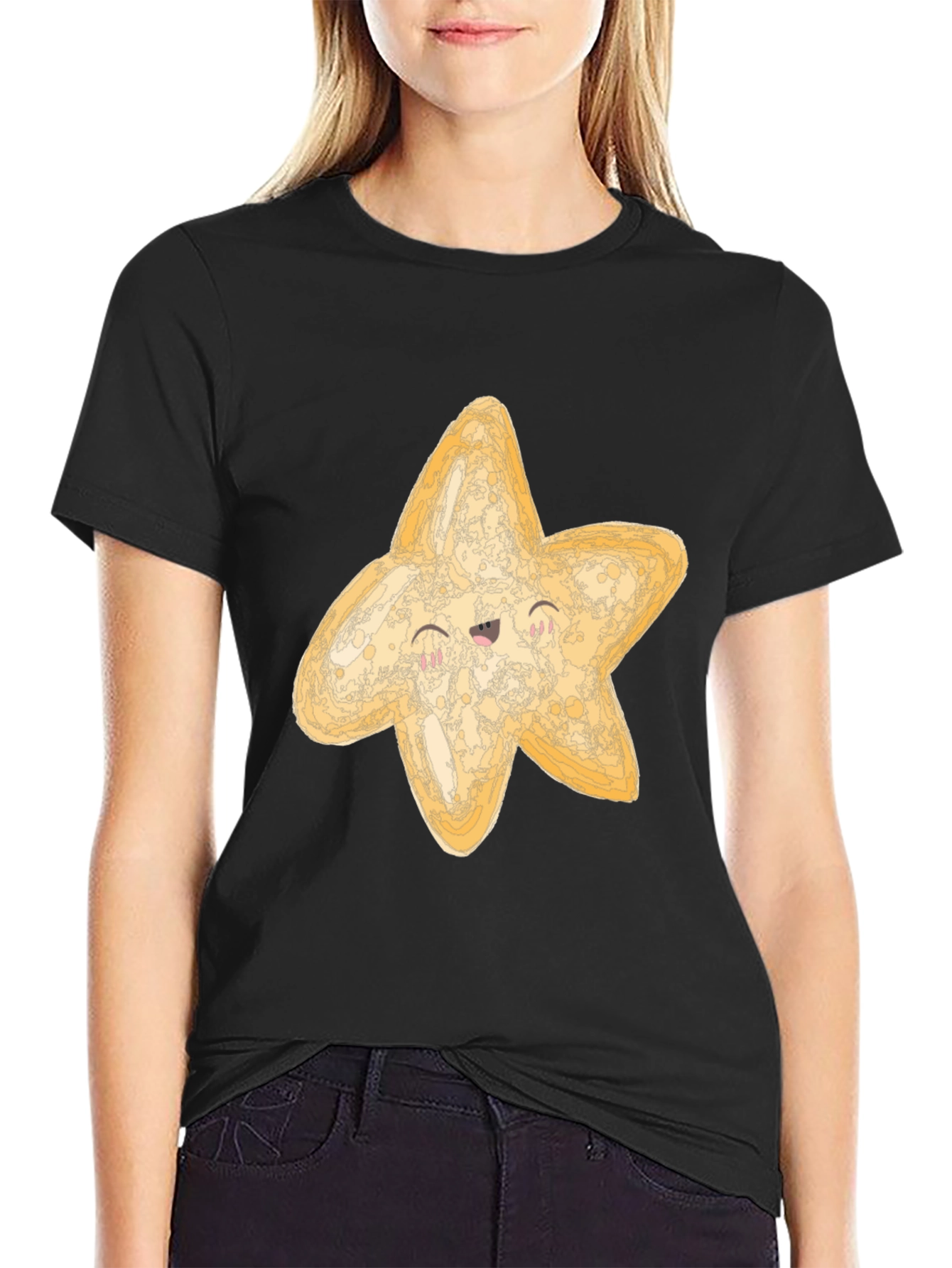 Starfish Graphic Tee - Black Casual Shirt
