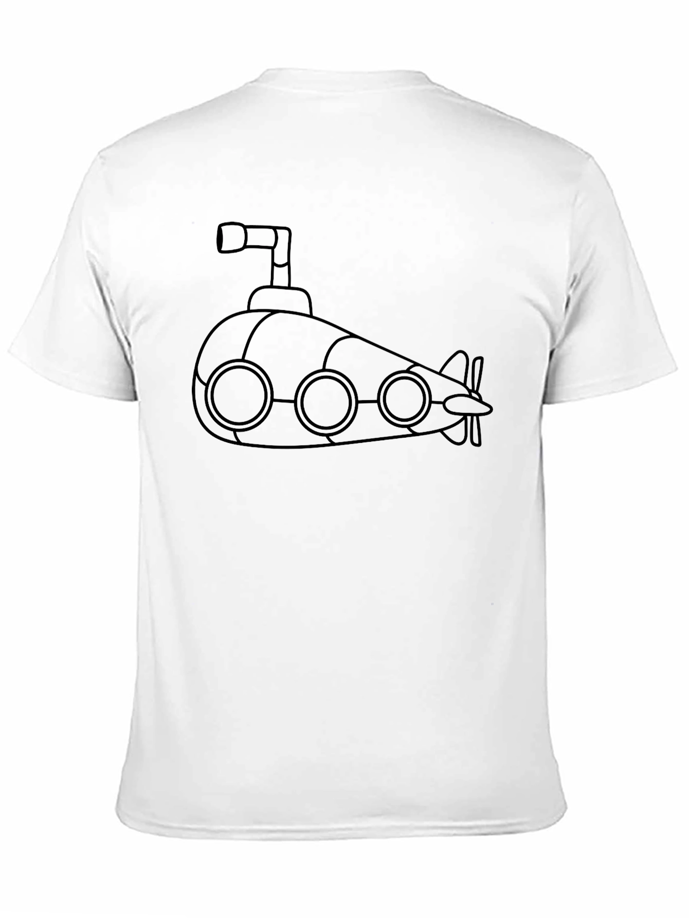 Submarine Graphic Tee - Black Cotton Blend