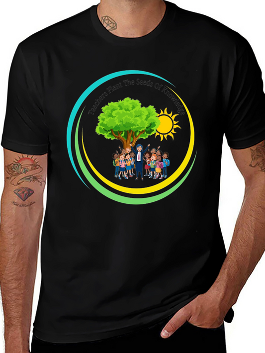 Teachers Plant the Seeds of Knowledge Black T-Shirt
