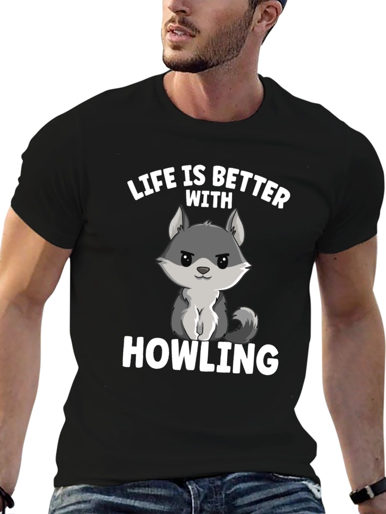 Life is Better with Howling Wolf Graphic Tee
