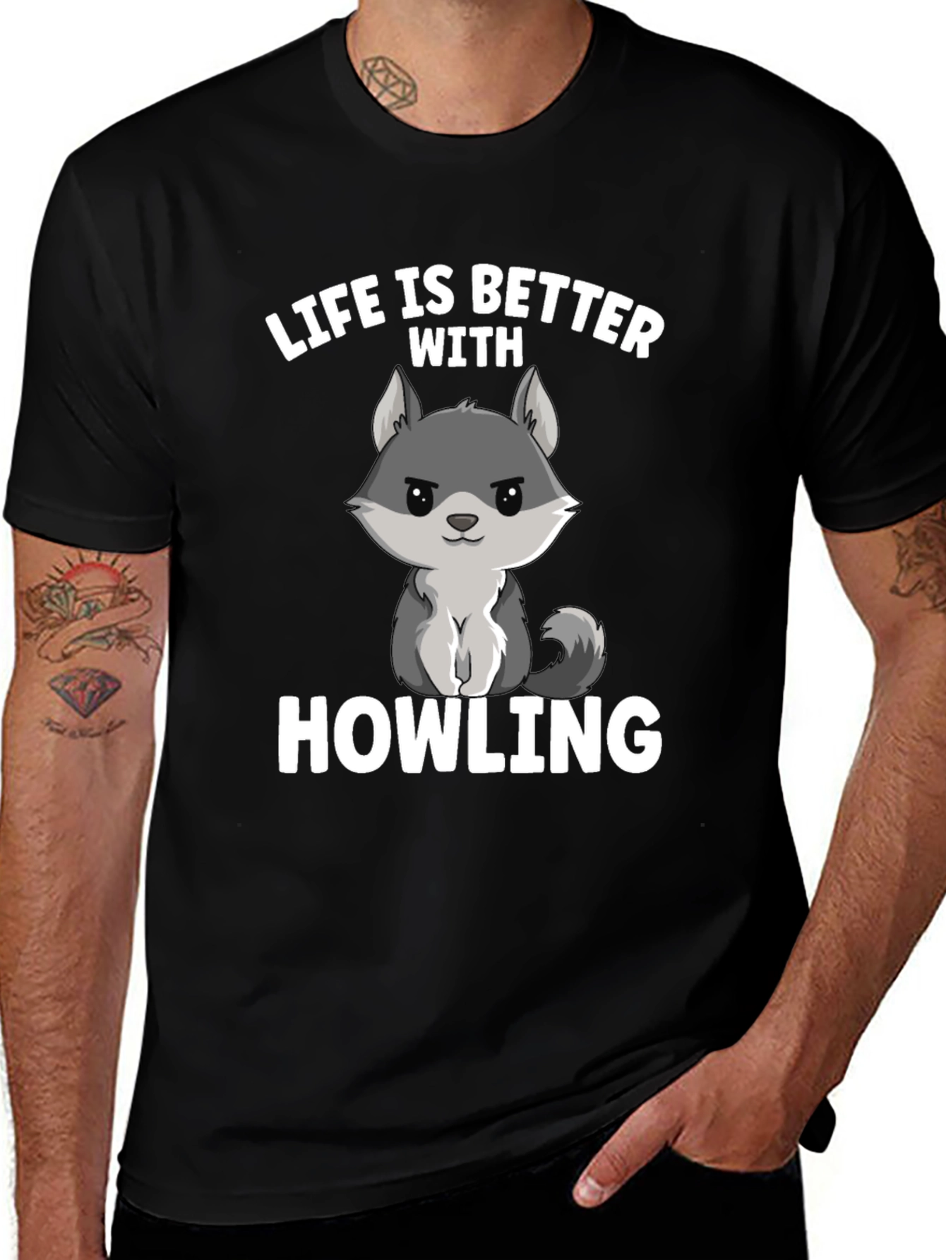 Life is Better with Howling Wolf Graphic Tee