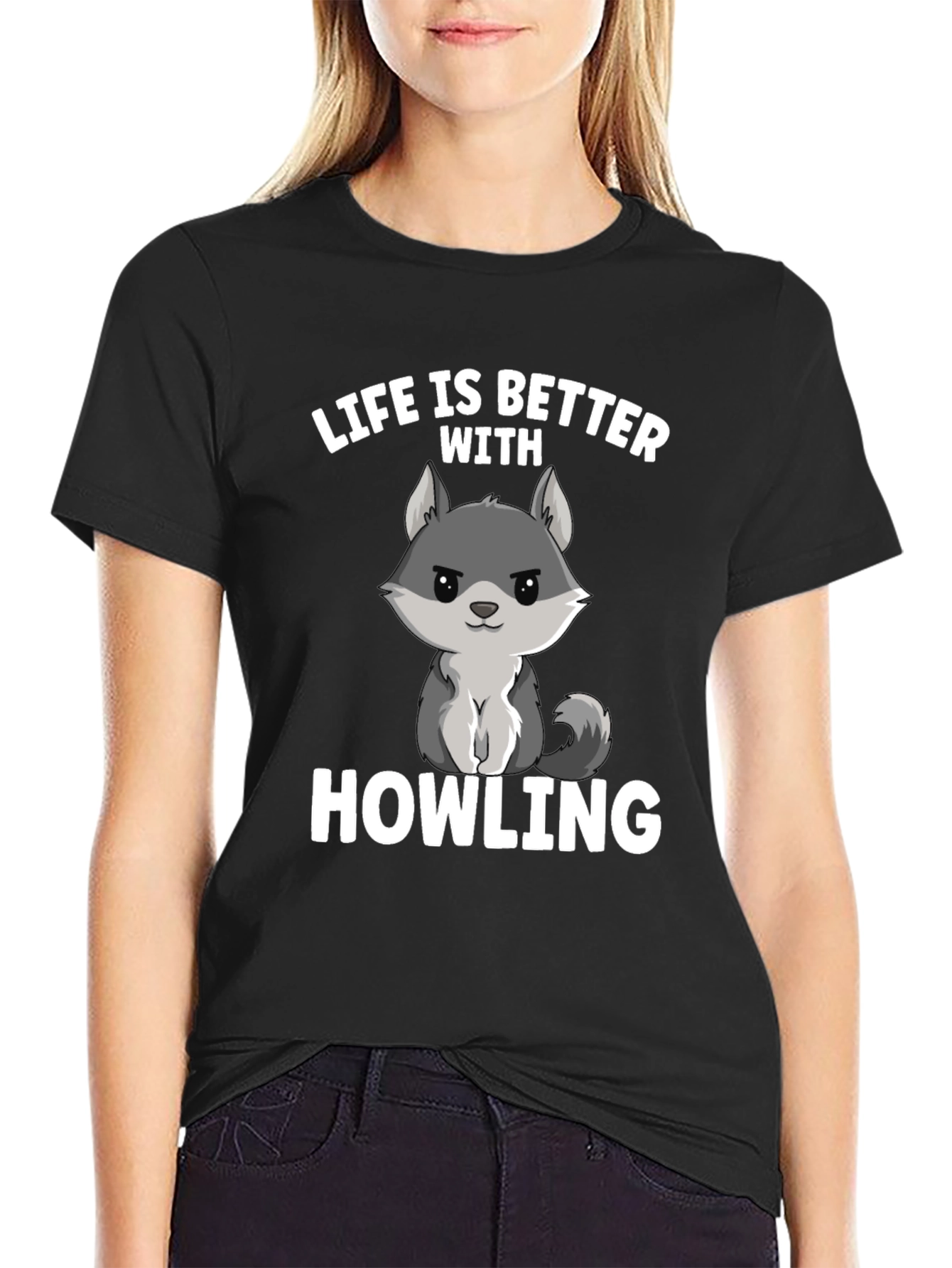Life is Better with Howling Wolf Graphic Tee