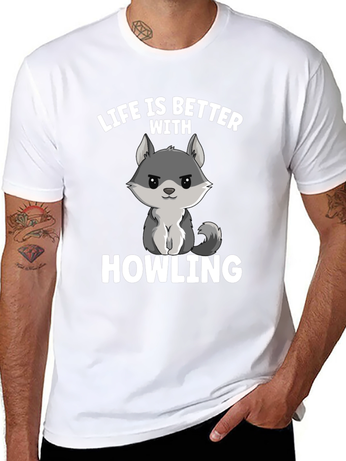 Life is Better with Howling Wolf Graphic Tee