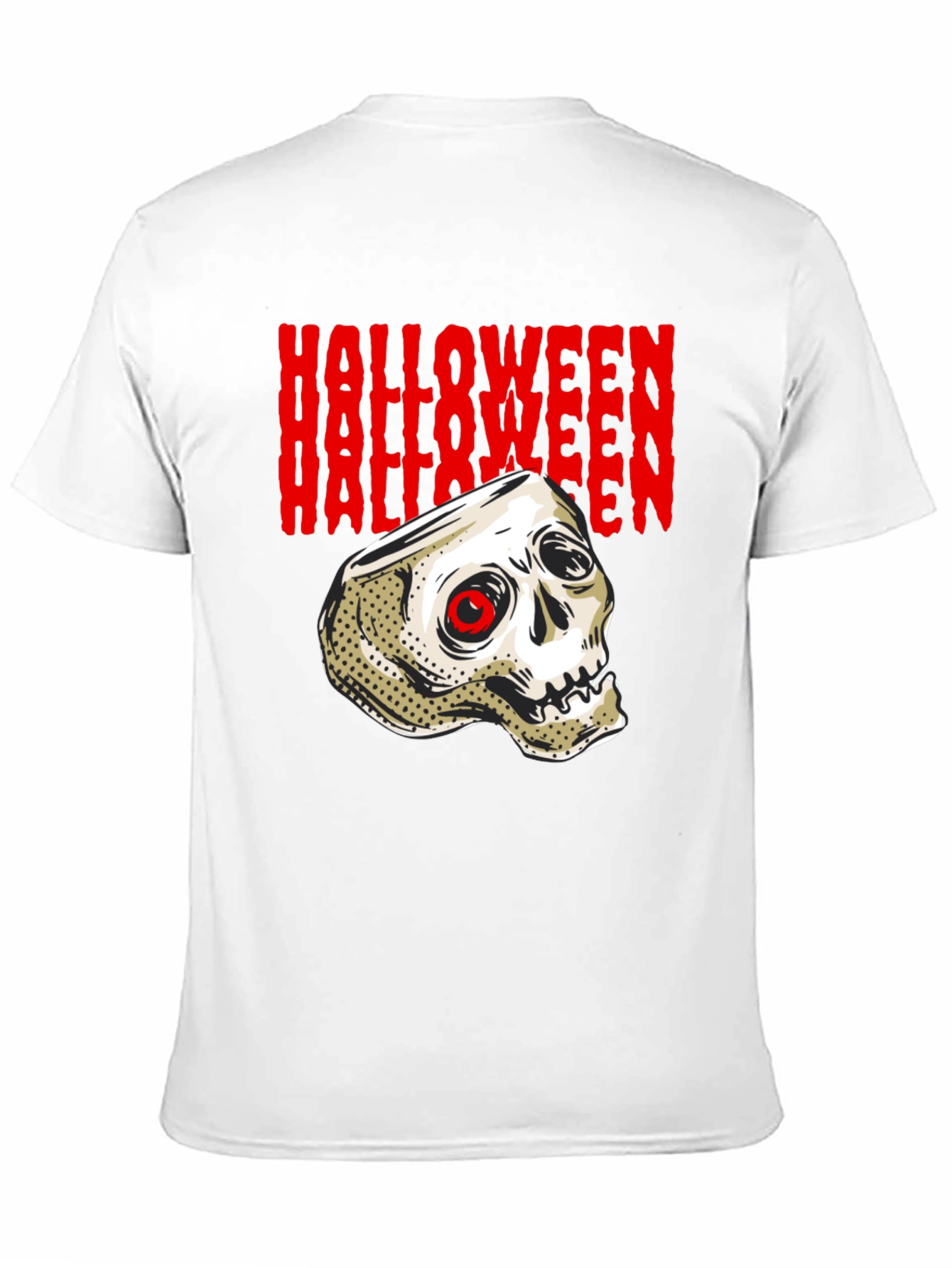 Halloween Skull Graphic T-Shirt