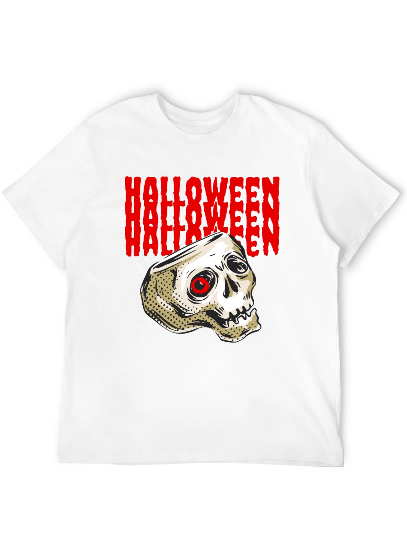 Halloween Skull Graphic T-Shirt