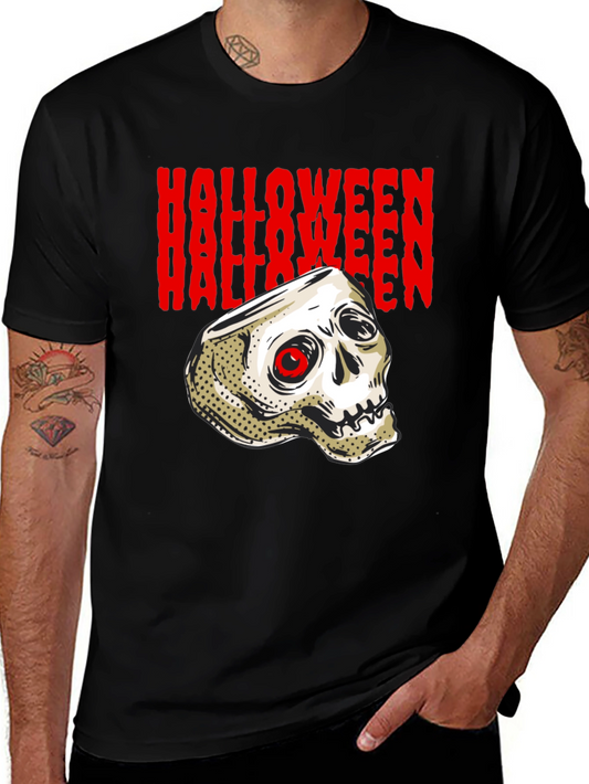 Halloween Skull Graphic T-Shirt