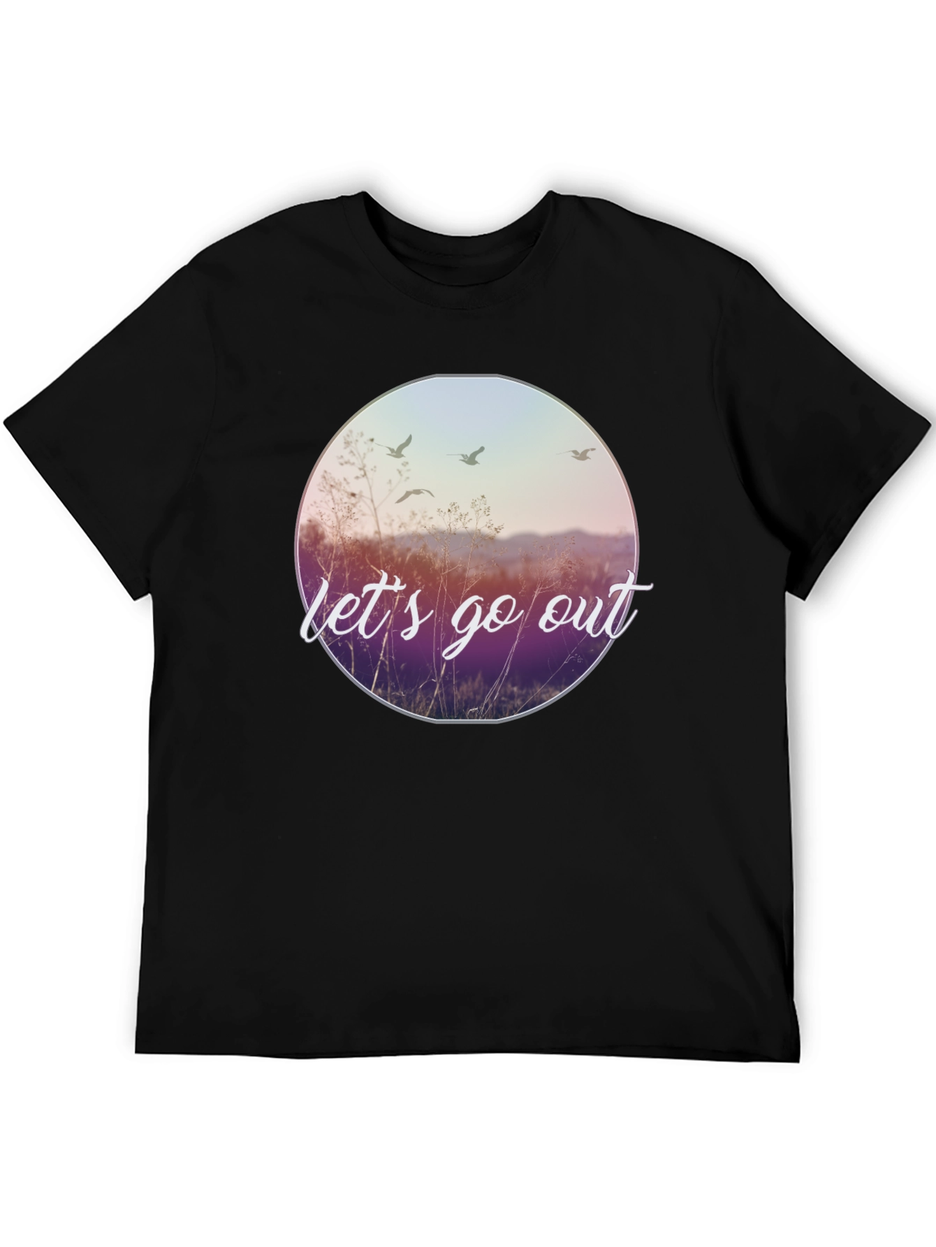Lets Go Out Graphic Tee - Nature Inspired Design