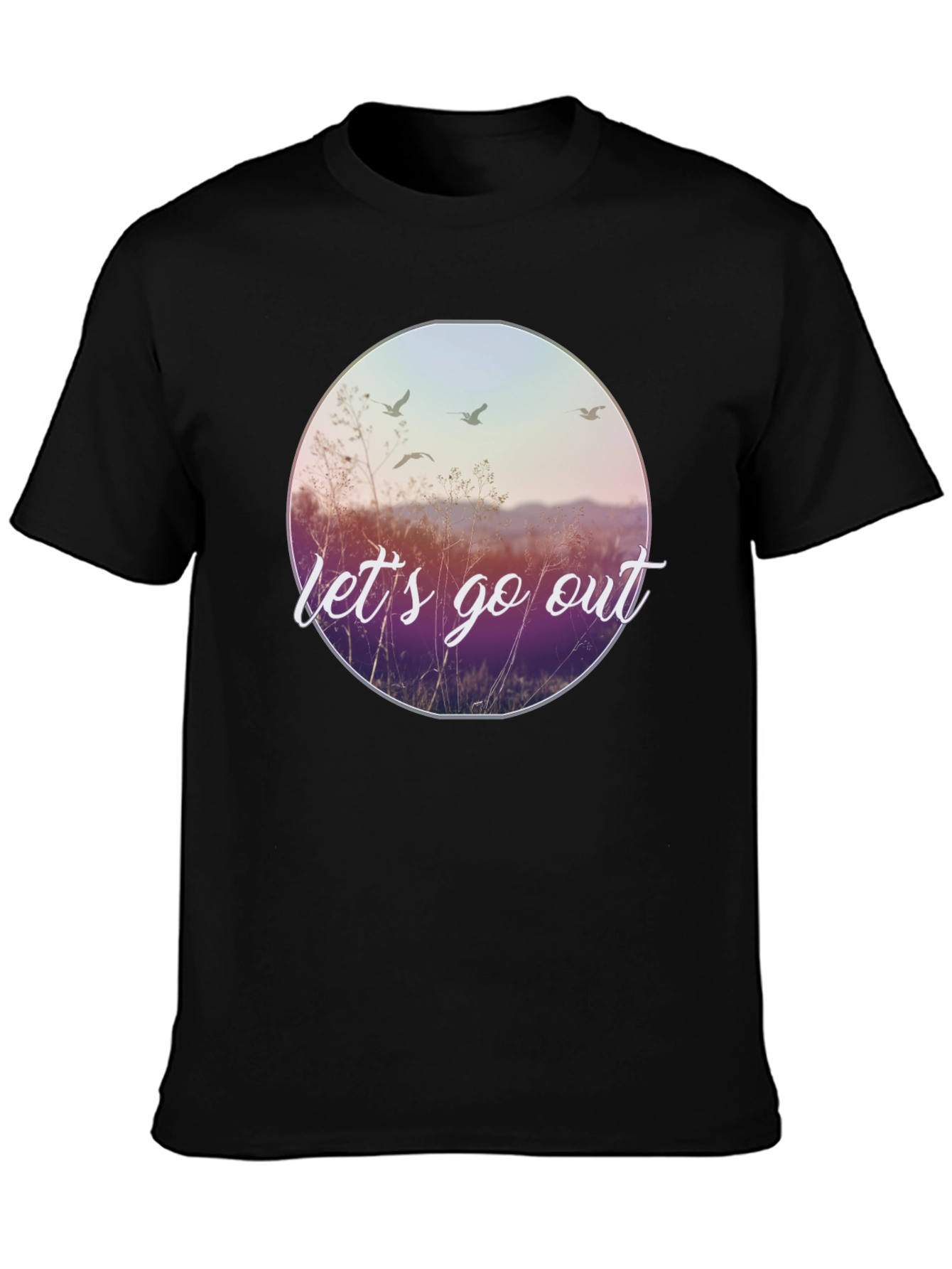 Lets Go Out Graphic Tee - Nature Inspired Design
