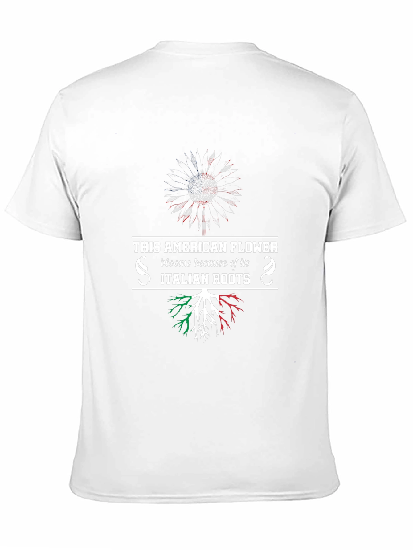 American Flower Italian Roots T-Shirt
