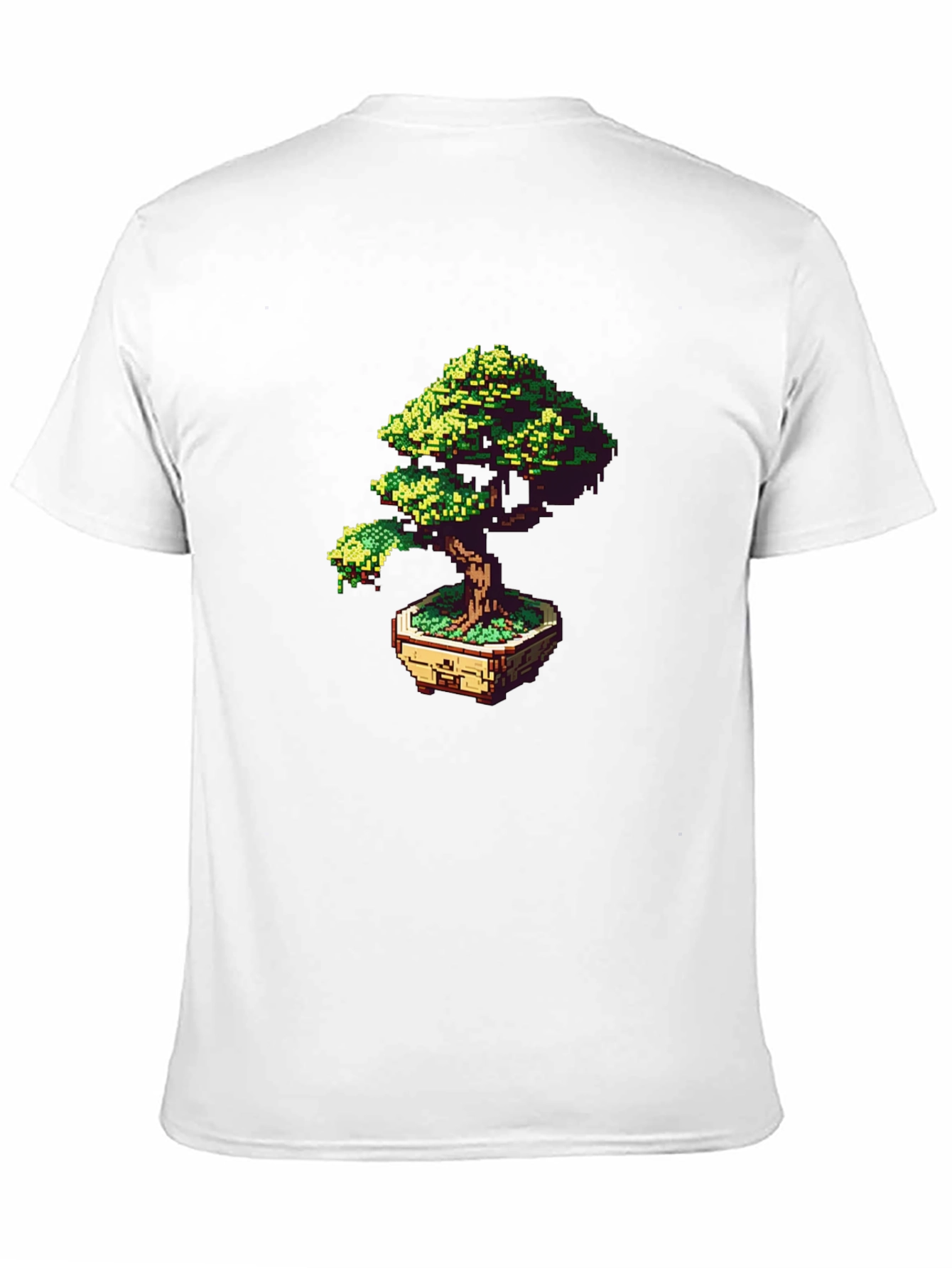 Pixel Art Bonsai Tree Graphic Tee
