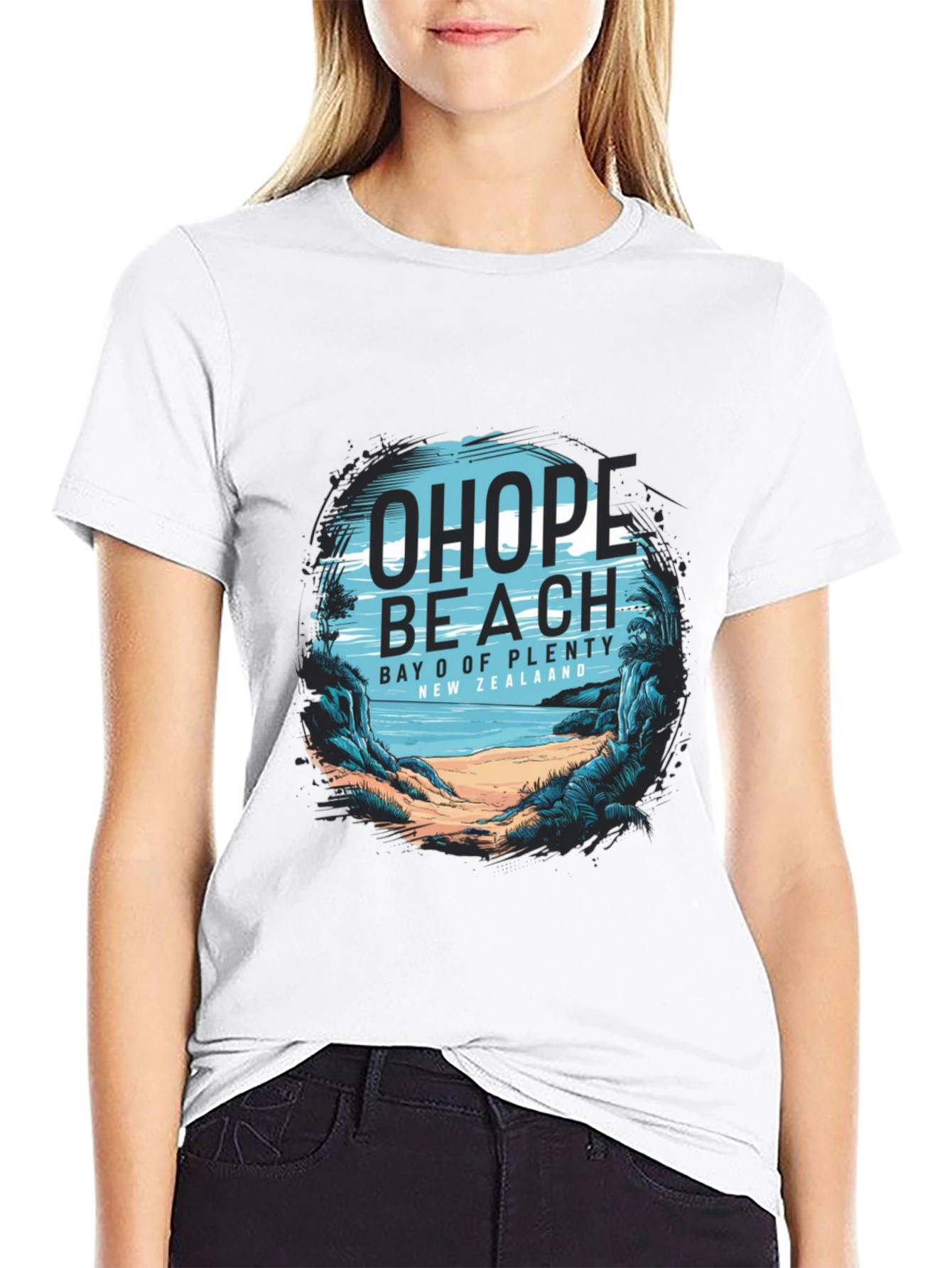 Ohope Beach Tee - Bay of Plenty New Zealand