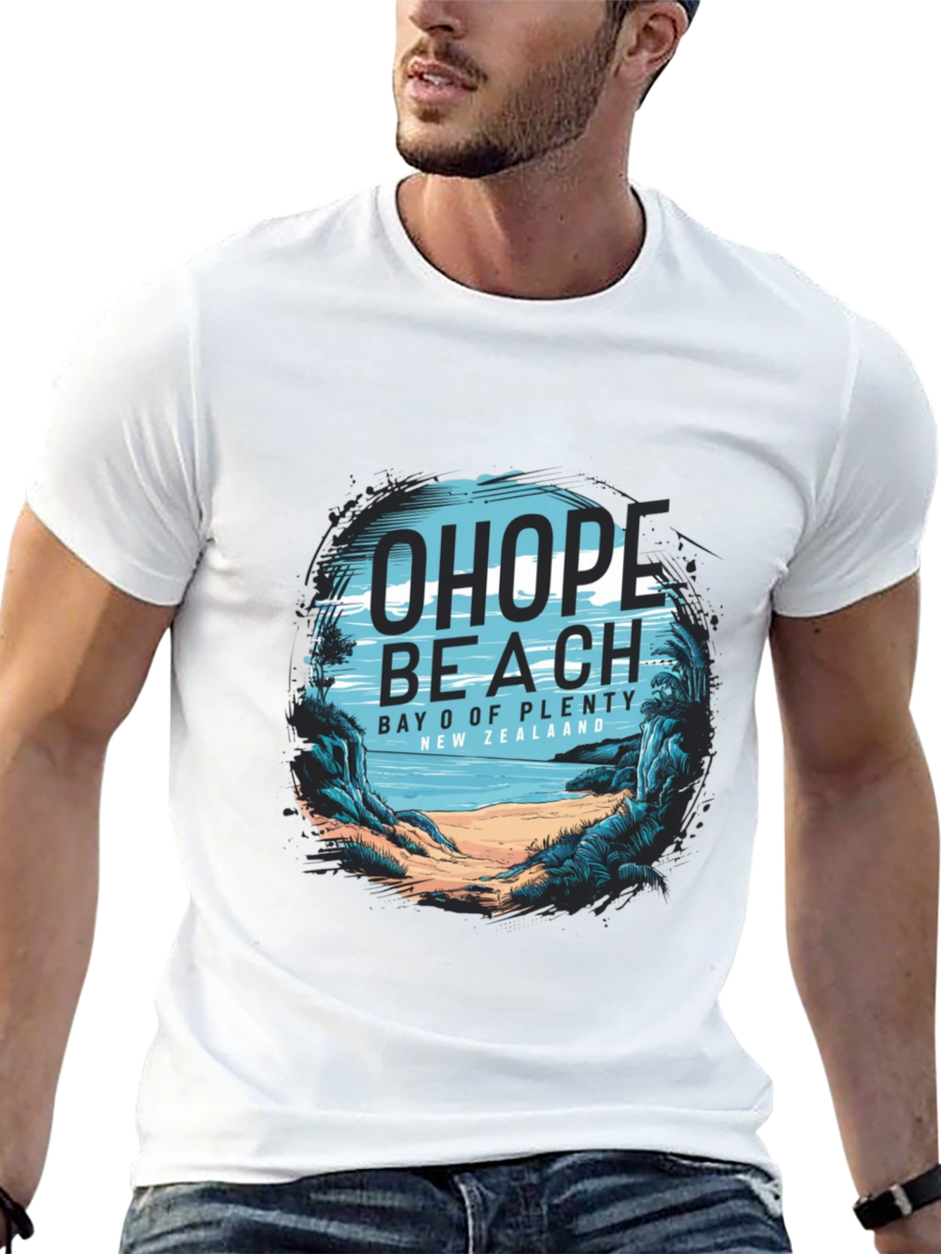 Ohope Beach Tee - Bay of Plenty New Zealand