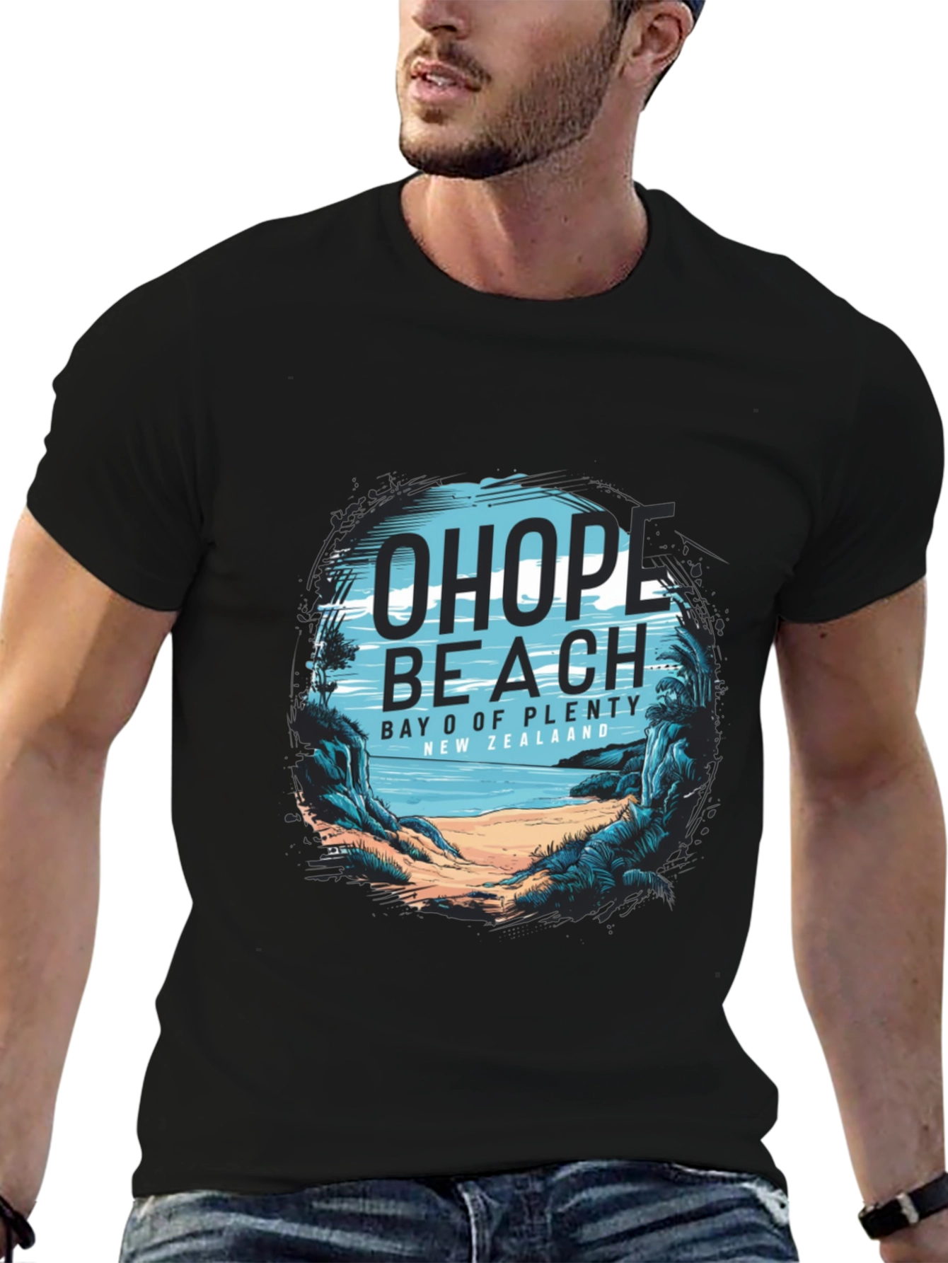 Ohope Beach Tee - Bay of Plenty New Zealand