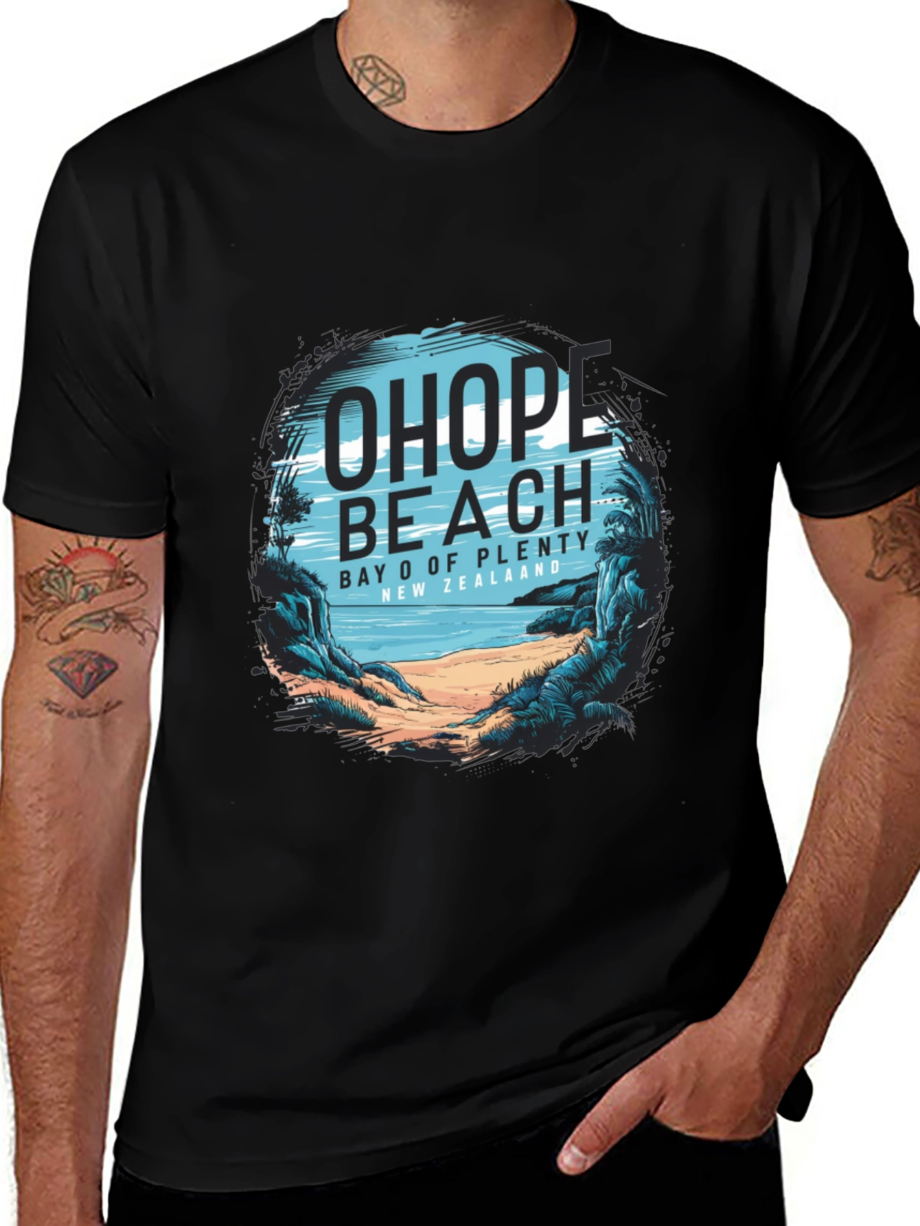 Ohope Beach Tee - Bay of Plenty New Zealand