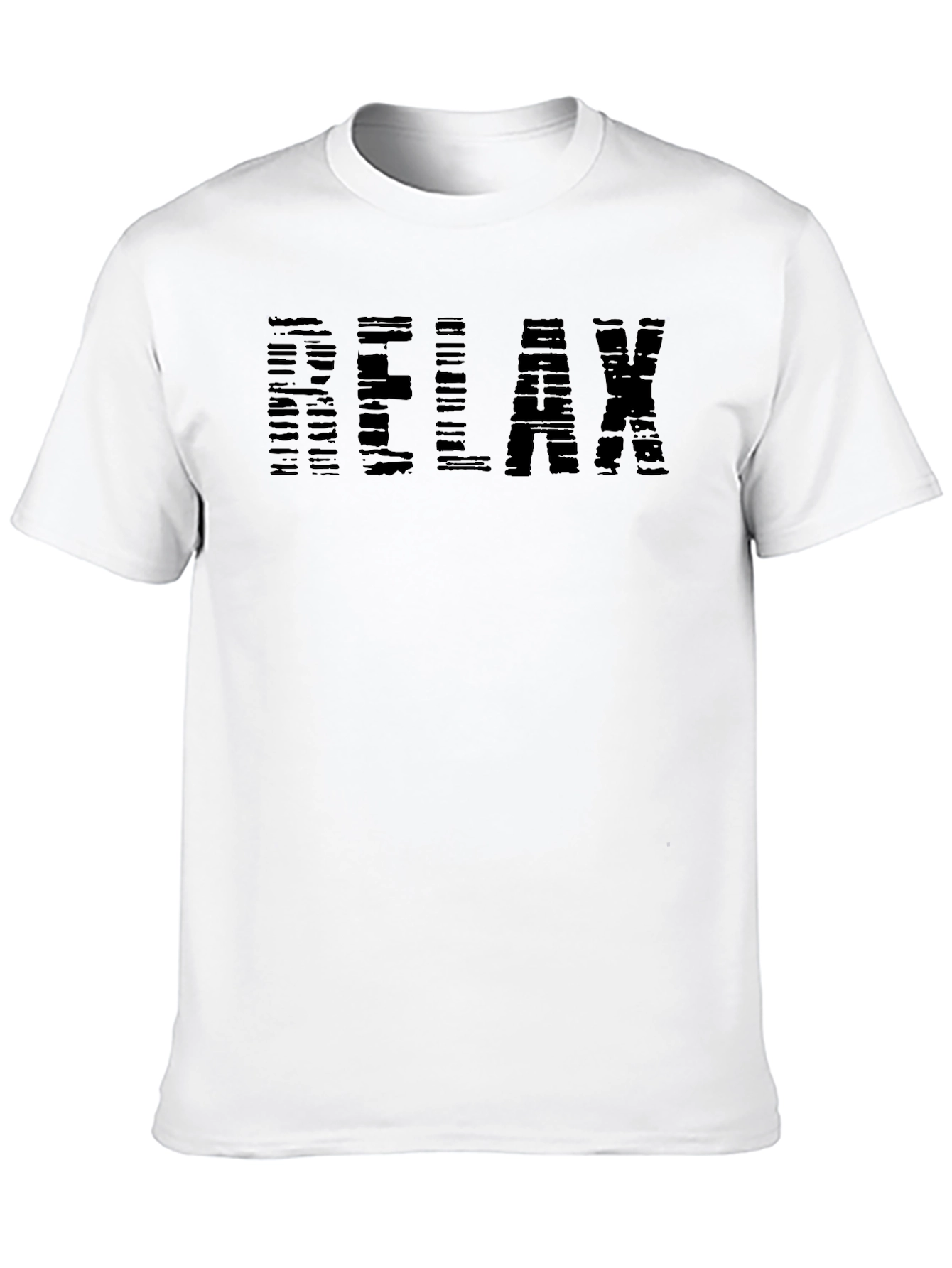 Relax Graphic Print Crewneck T-Shirt