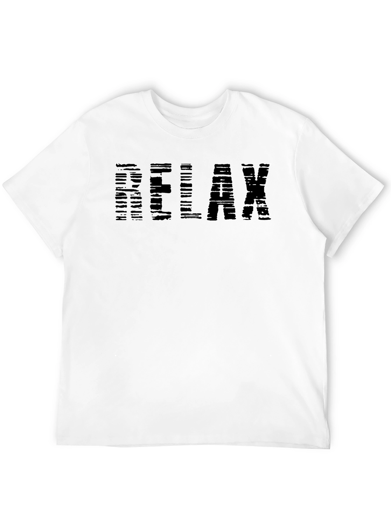 Relax Graphic Print Crewneck T-Shirt