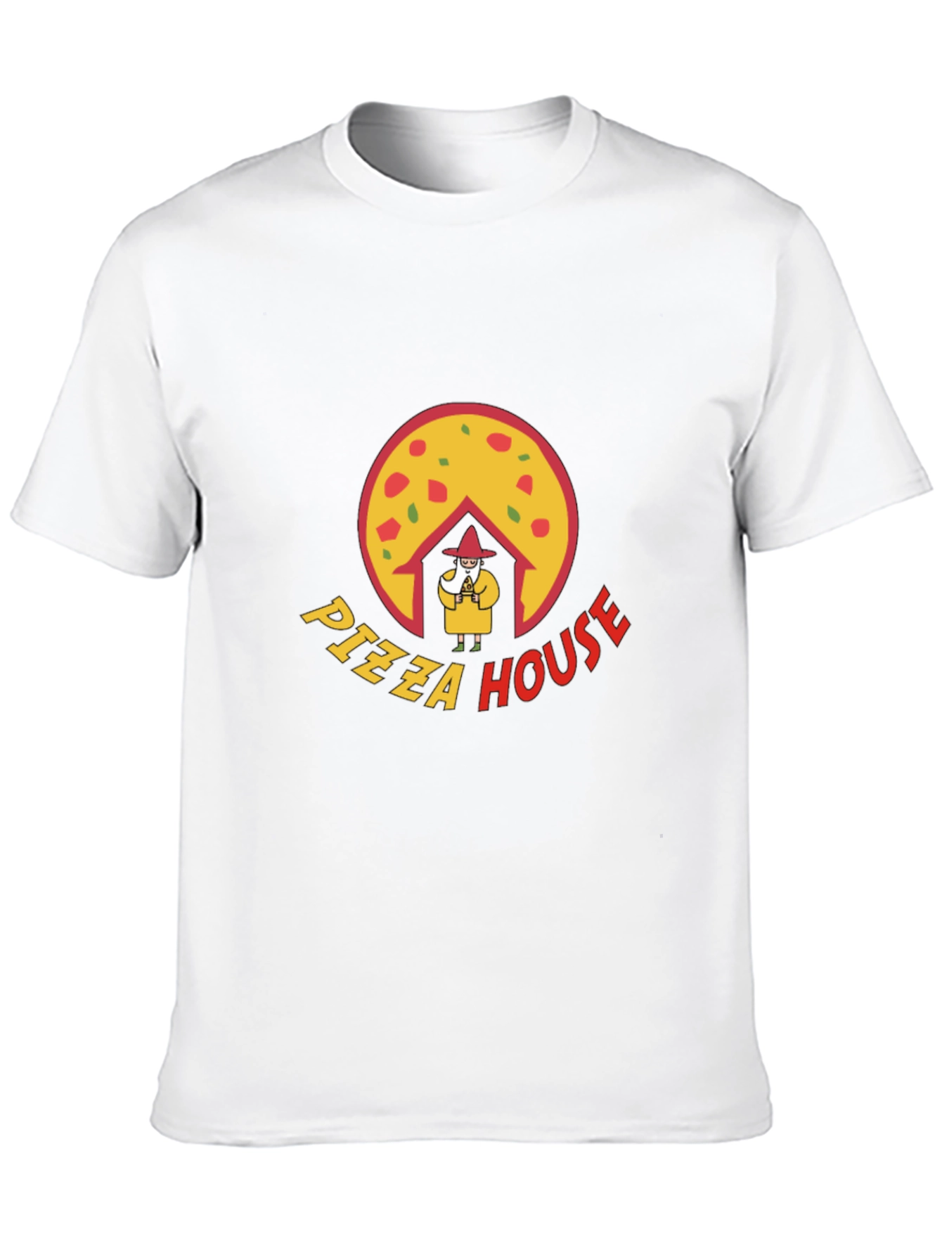 Pizza House Graphic Black T-Shirt