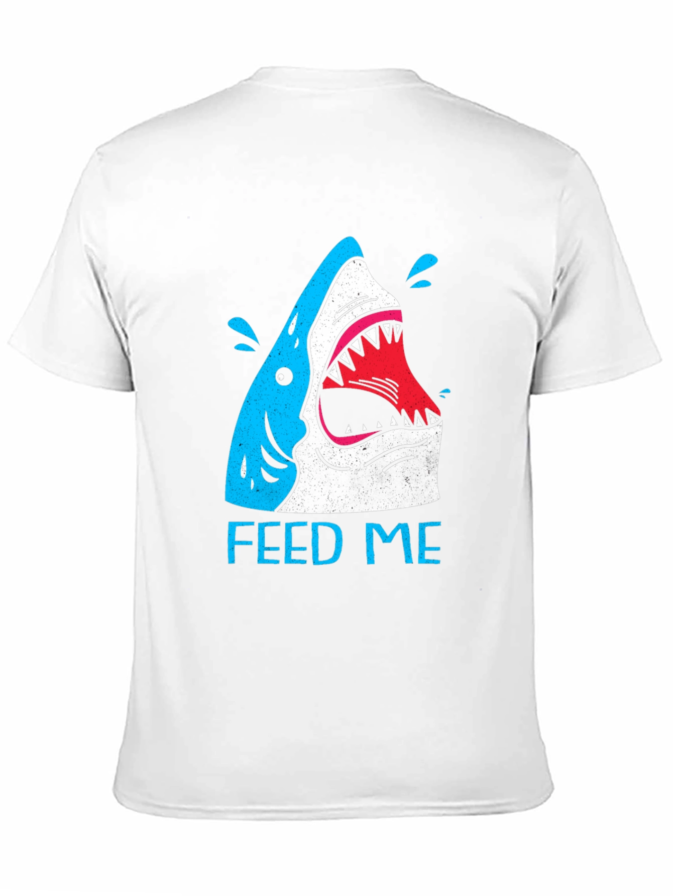 Feed Me Shark Graphic T-Shirt - Black