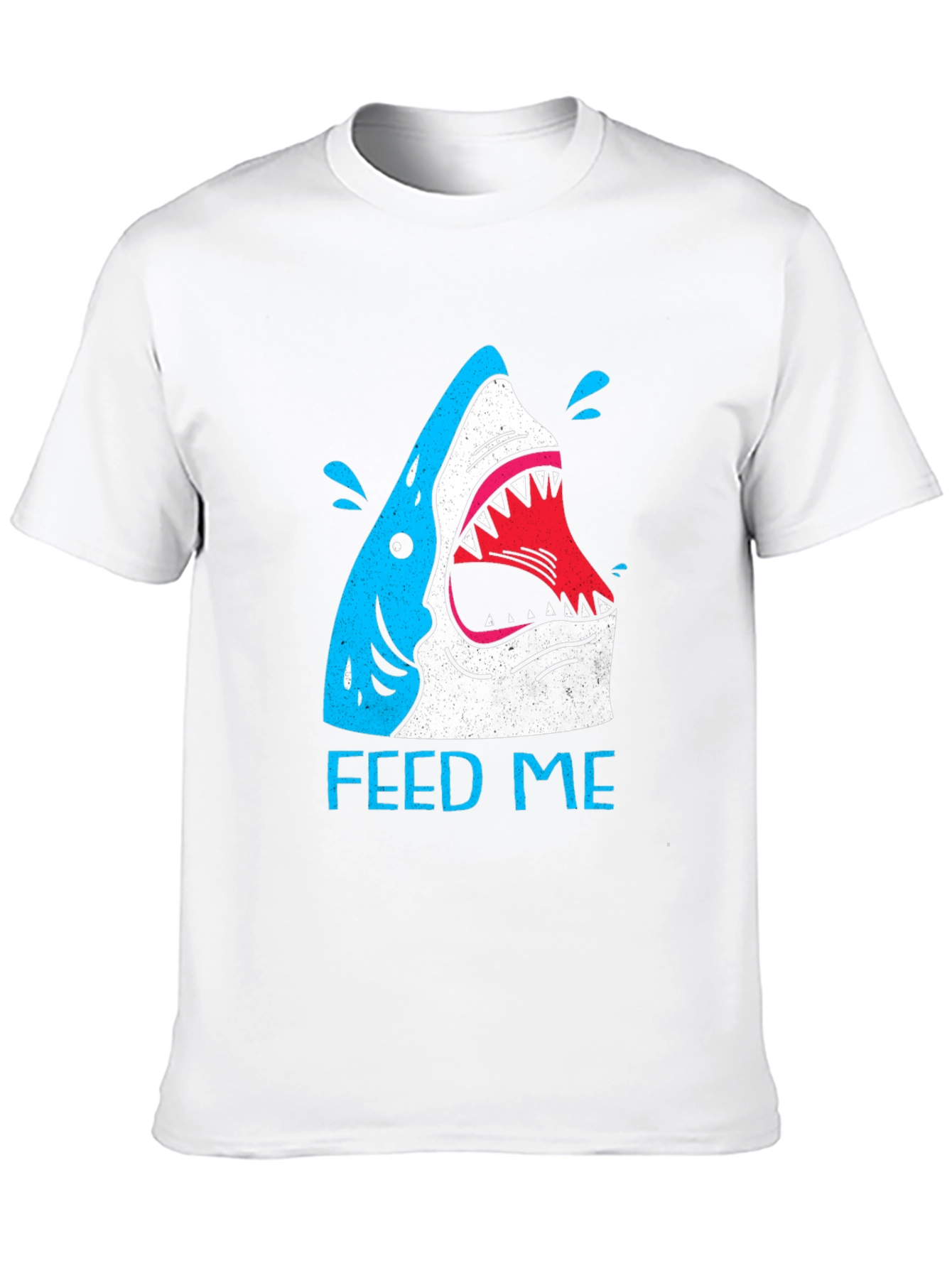 Feed Me Shark Graphic T-Shirt - Black