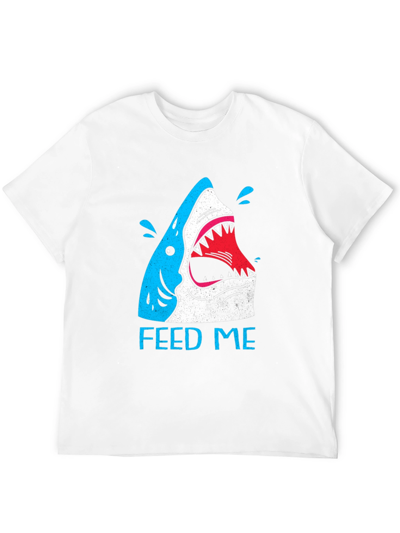 Feed Me Shark Graphic T-Shirt - Black