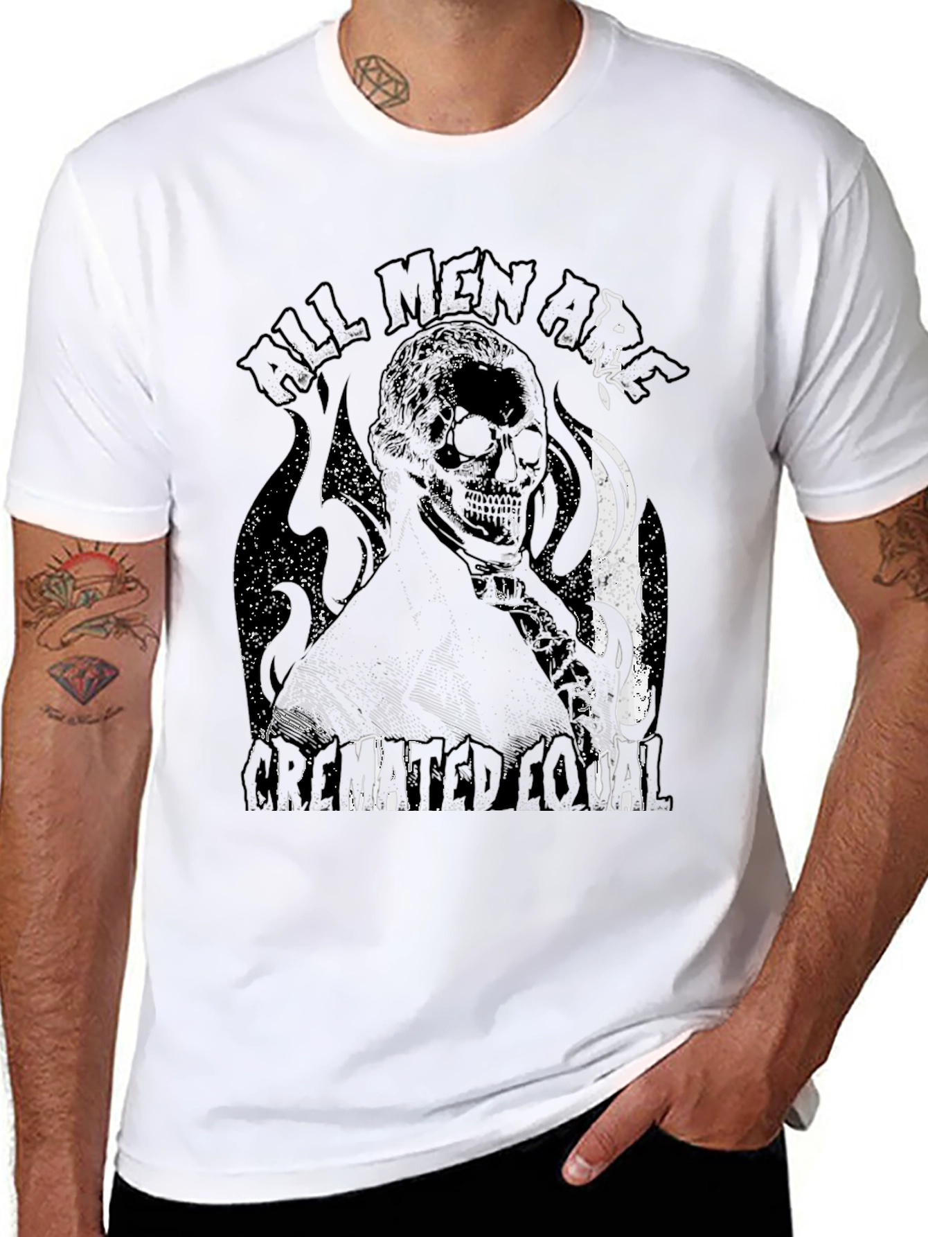 All Men Are Cremated Equal Graphic Tee