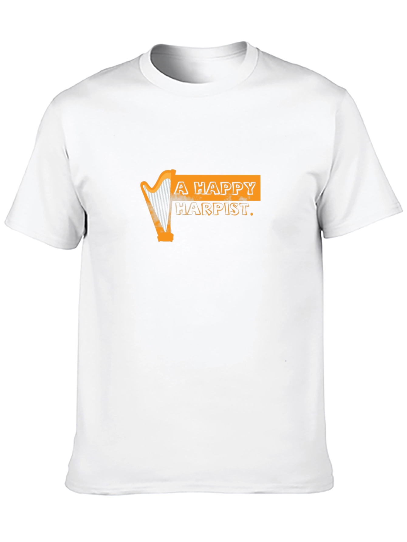 Happy Harpist Black Graphic Tee
