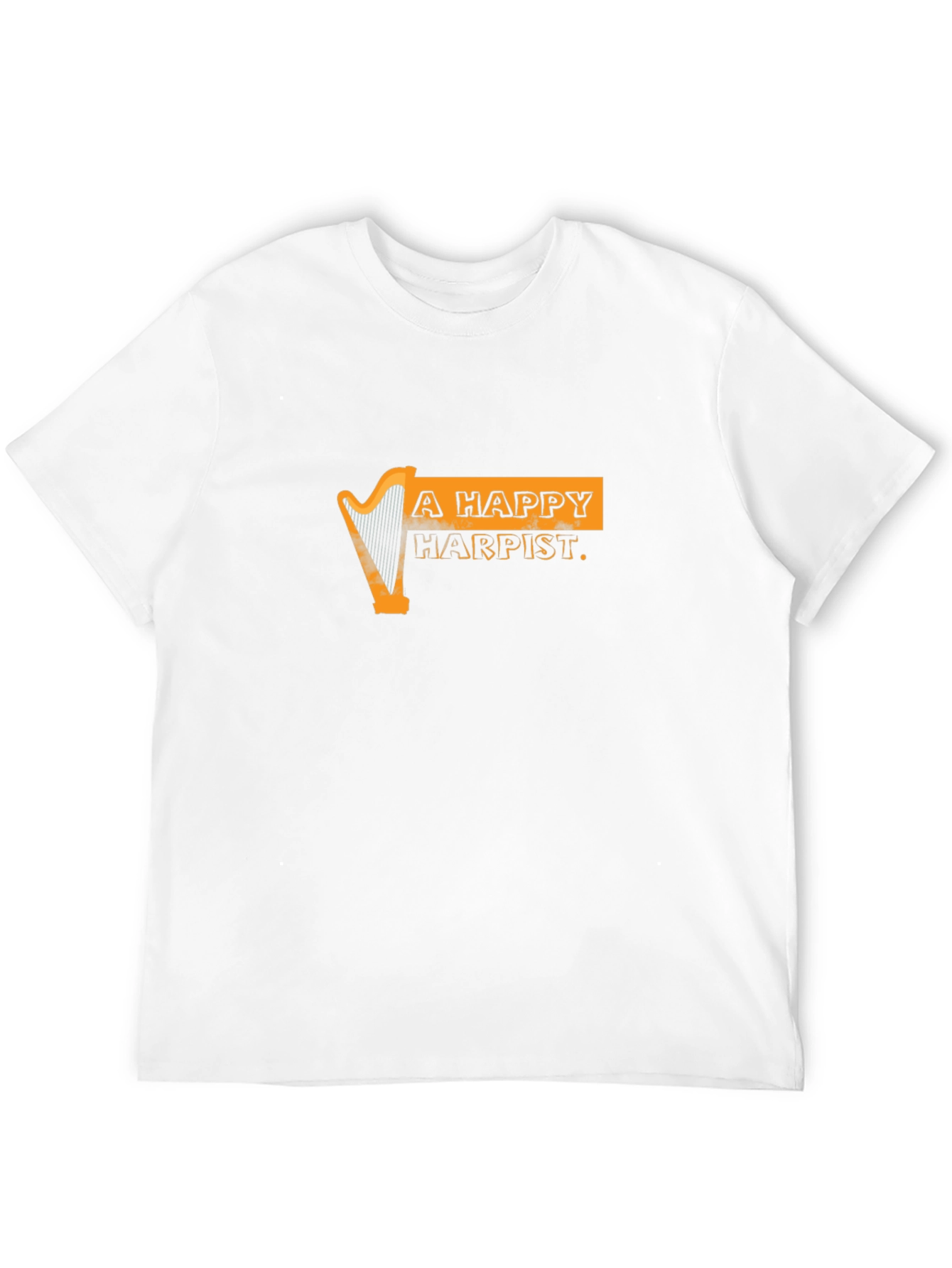 Happy Harpist Black Graphic Tee