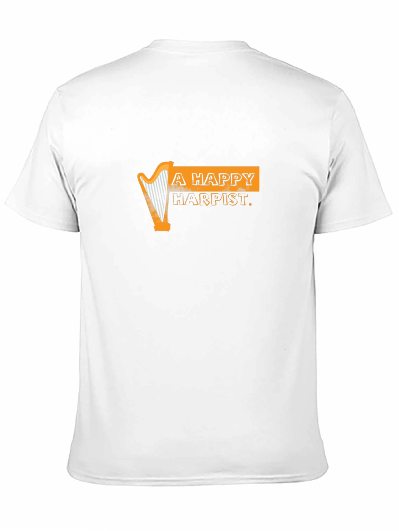 Happy Harpist Black Graphic Tee