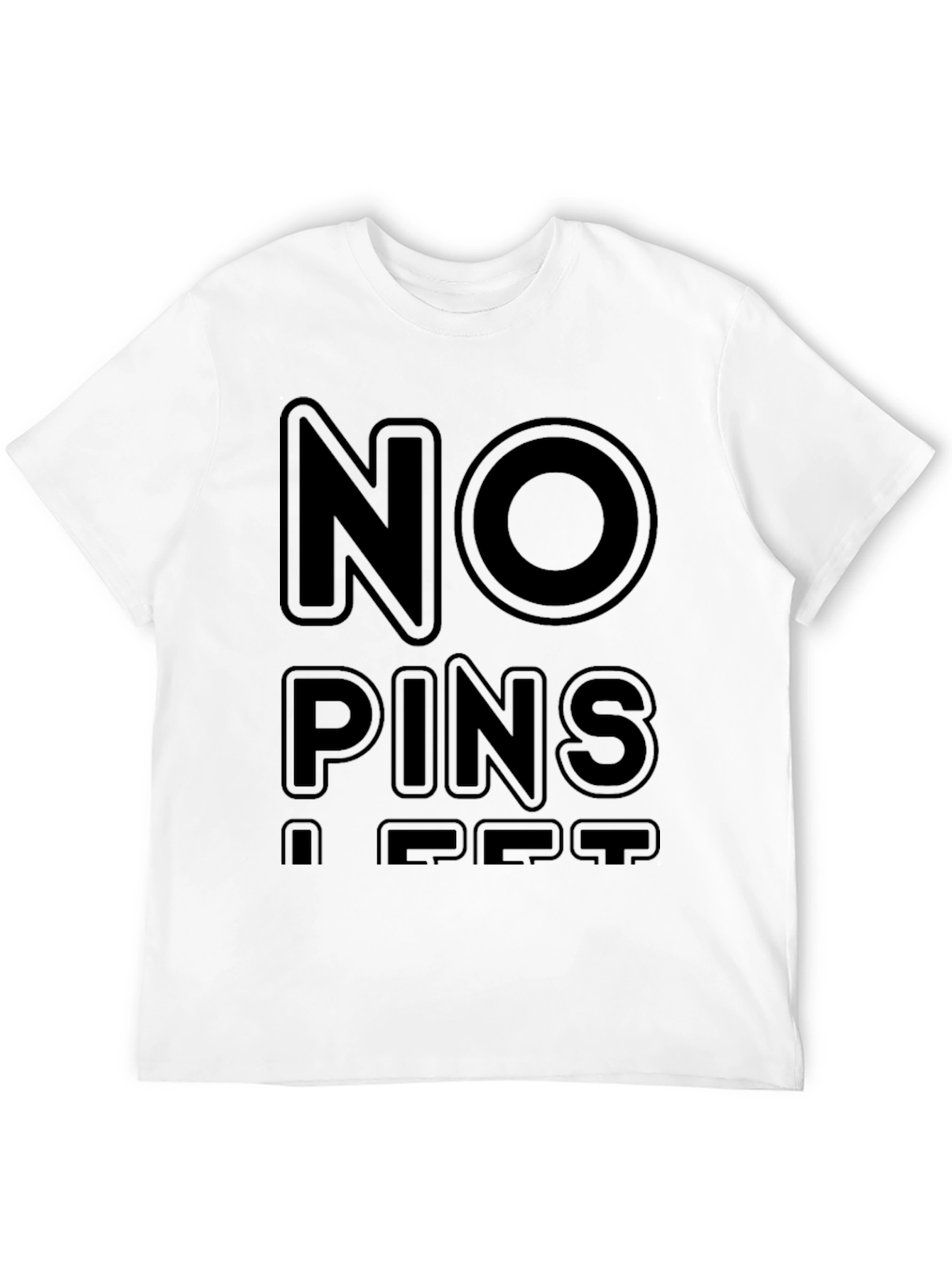 No Pins A Pet Black T-Shirt