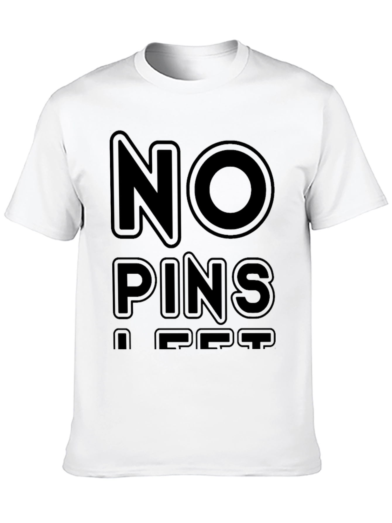 No Pins A Pet Black T-Shirt