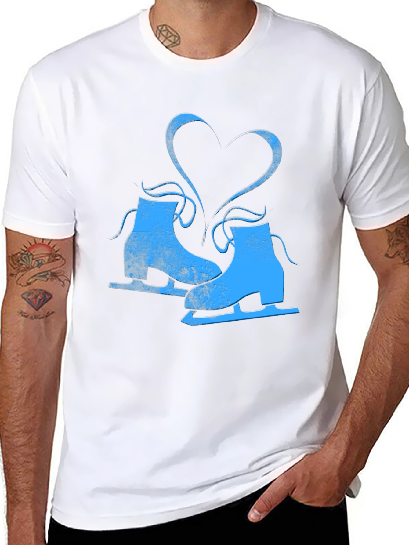 I Love Ice Skating T-Shirt Black