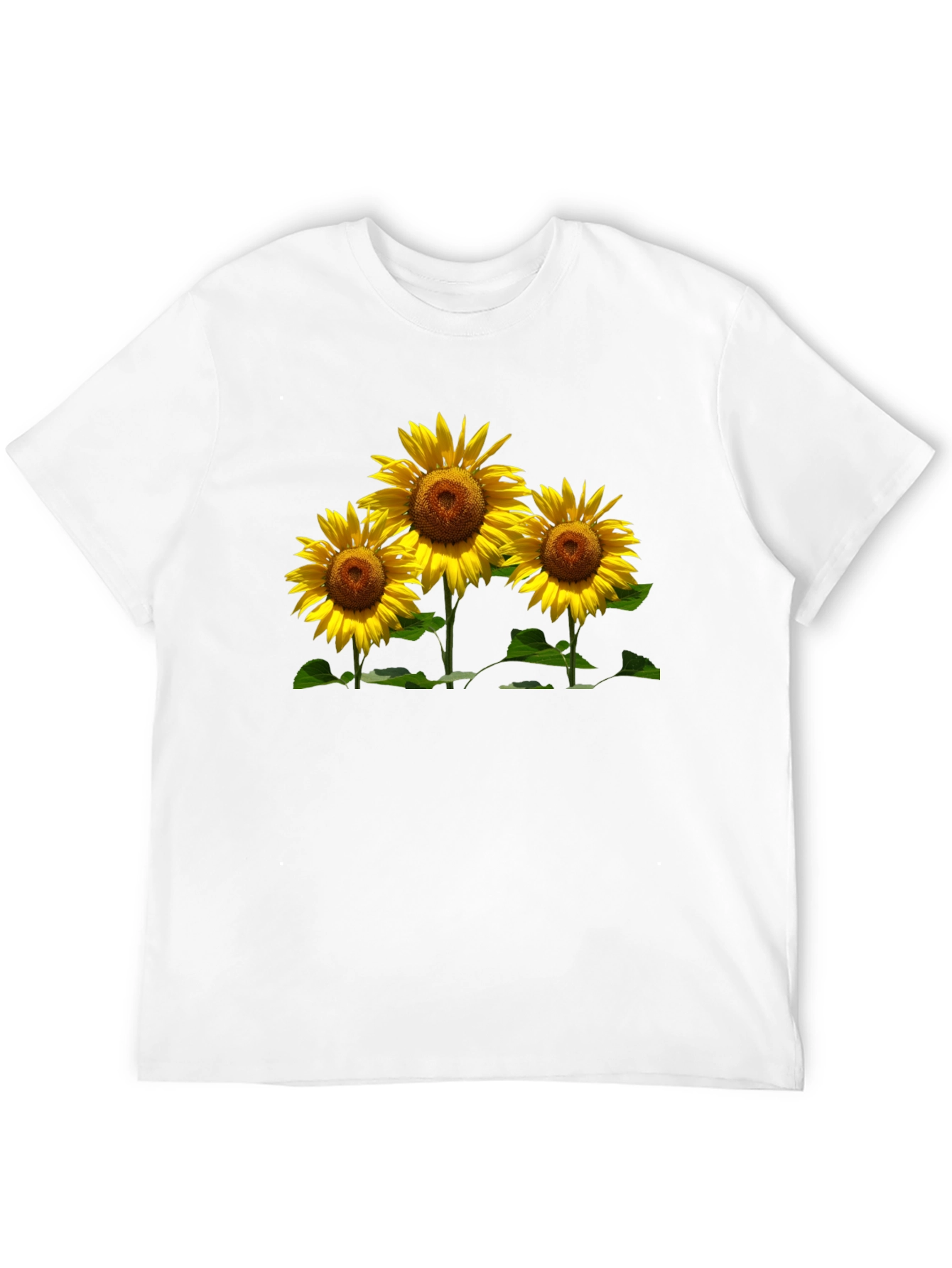 Sunflower Graphic Tee - Black Casual T-Shirt