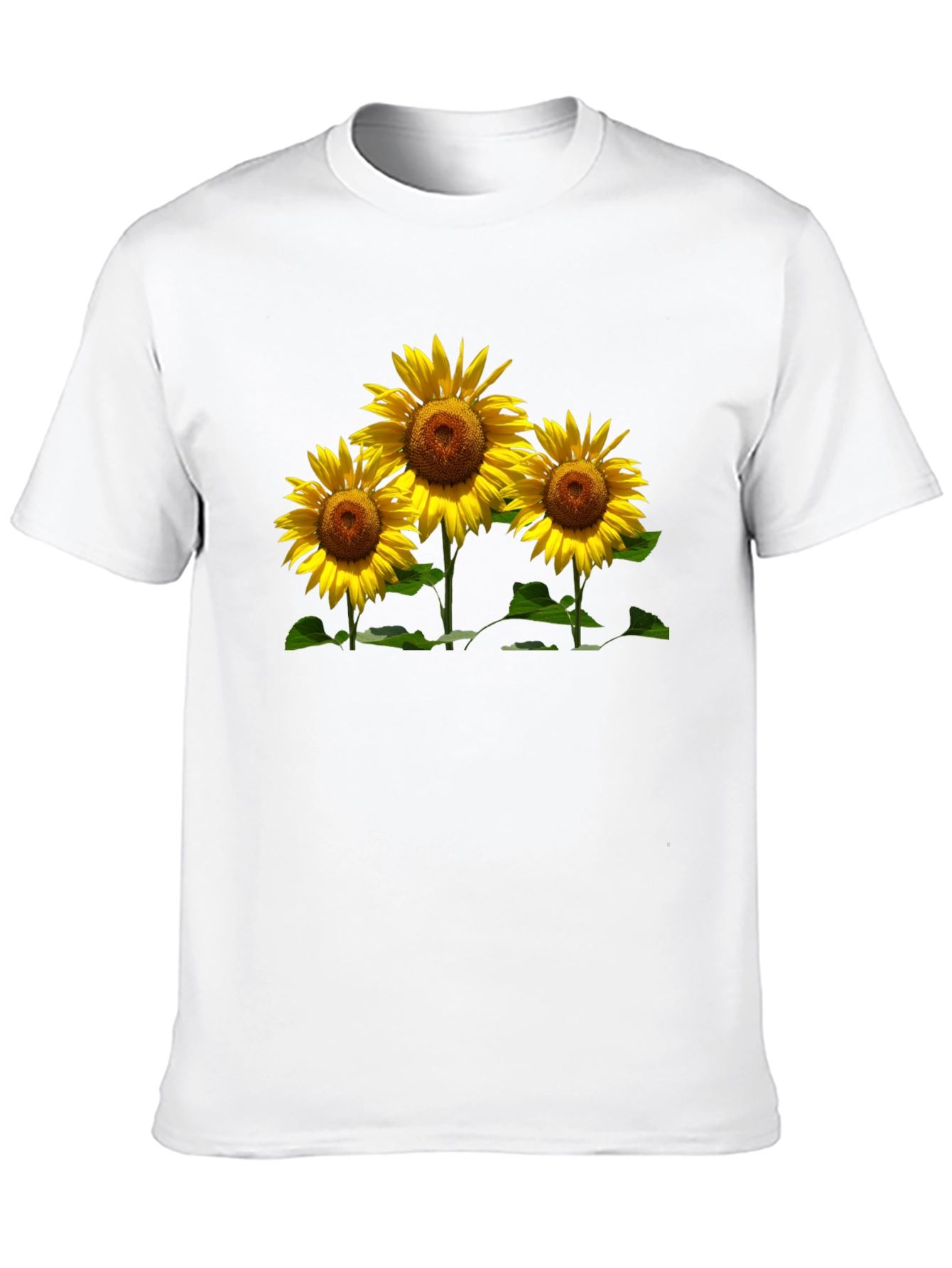 Sunflower Graphic Tee - Black Casual T-Shirt
