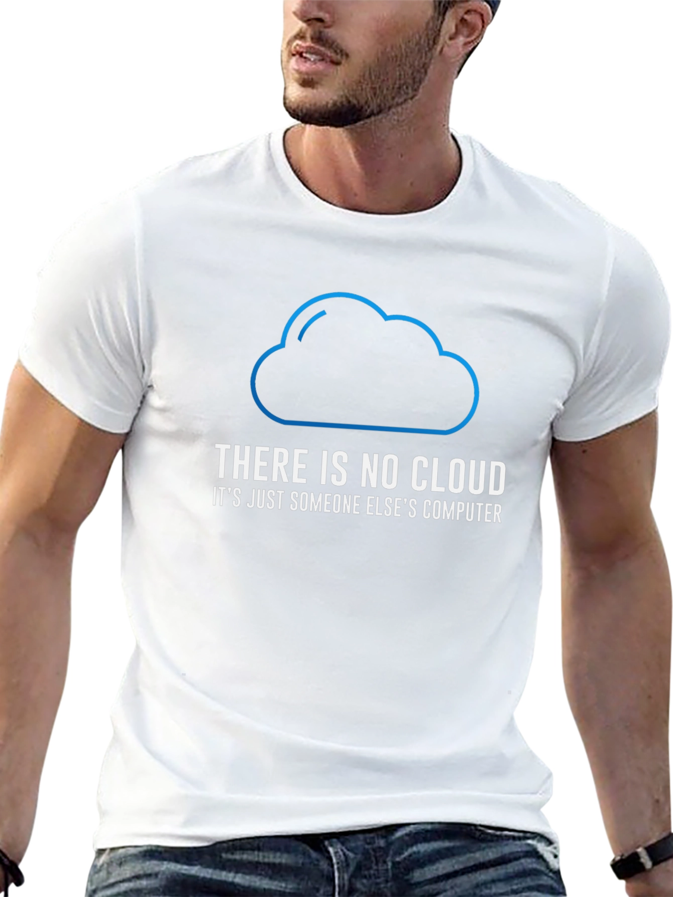 There is No Cloud Funny Tech T-Shirt
